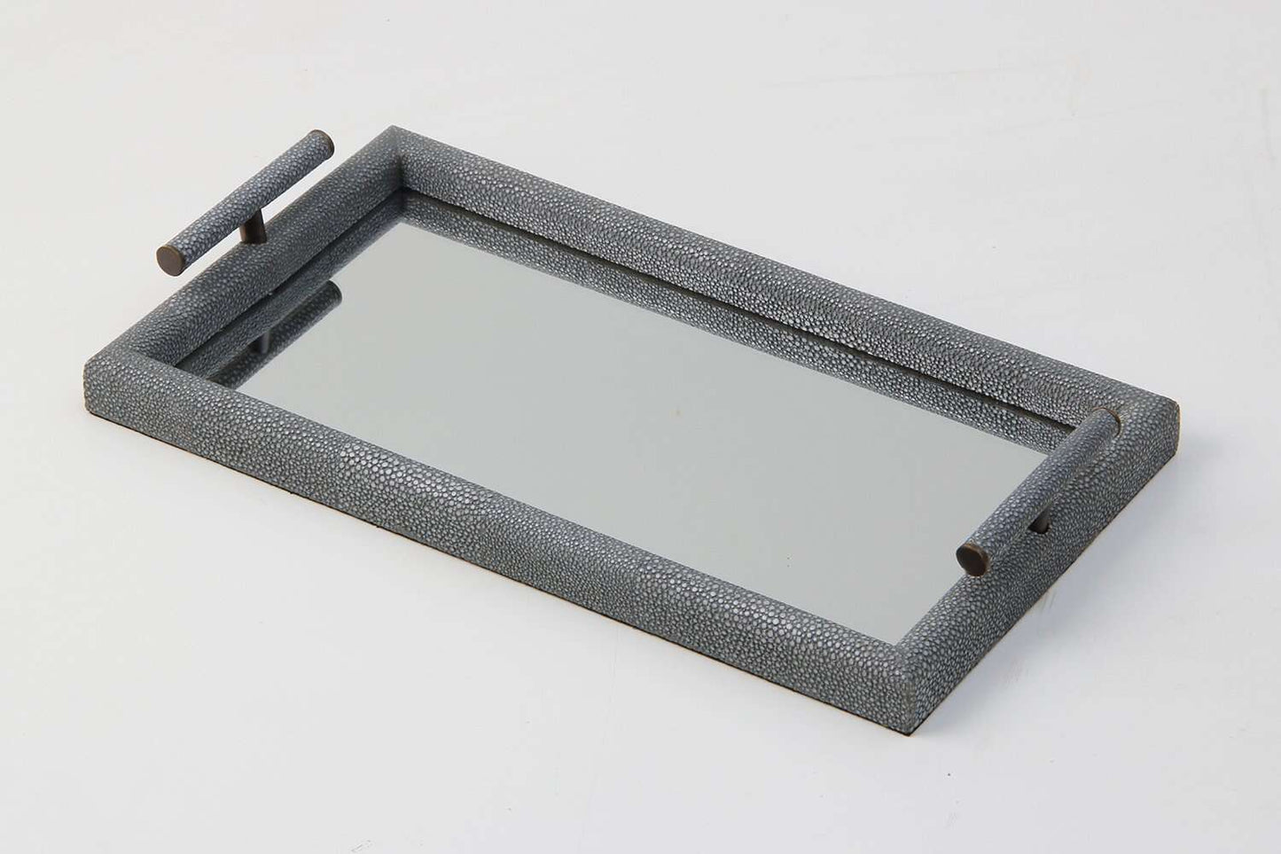 Trinket tray vanity tray unique green shagreen trinket tray