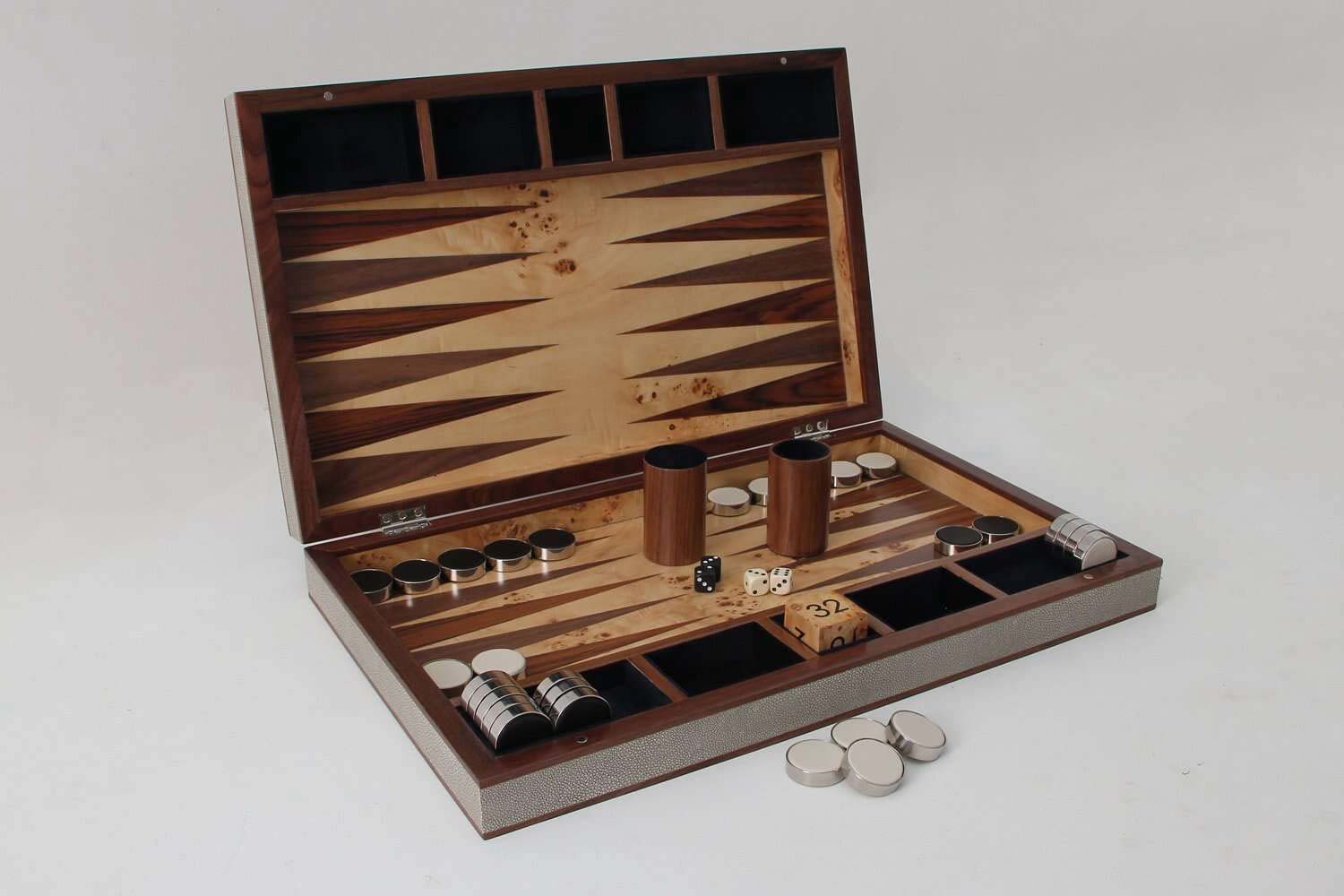 backgammon board unique shagreen backgammon set
