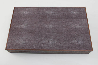 backgammon board mulberry shagreen  backgammon board