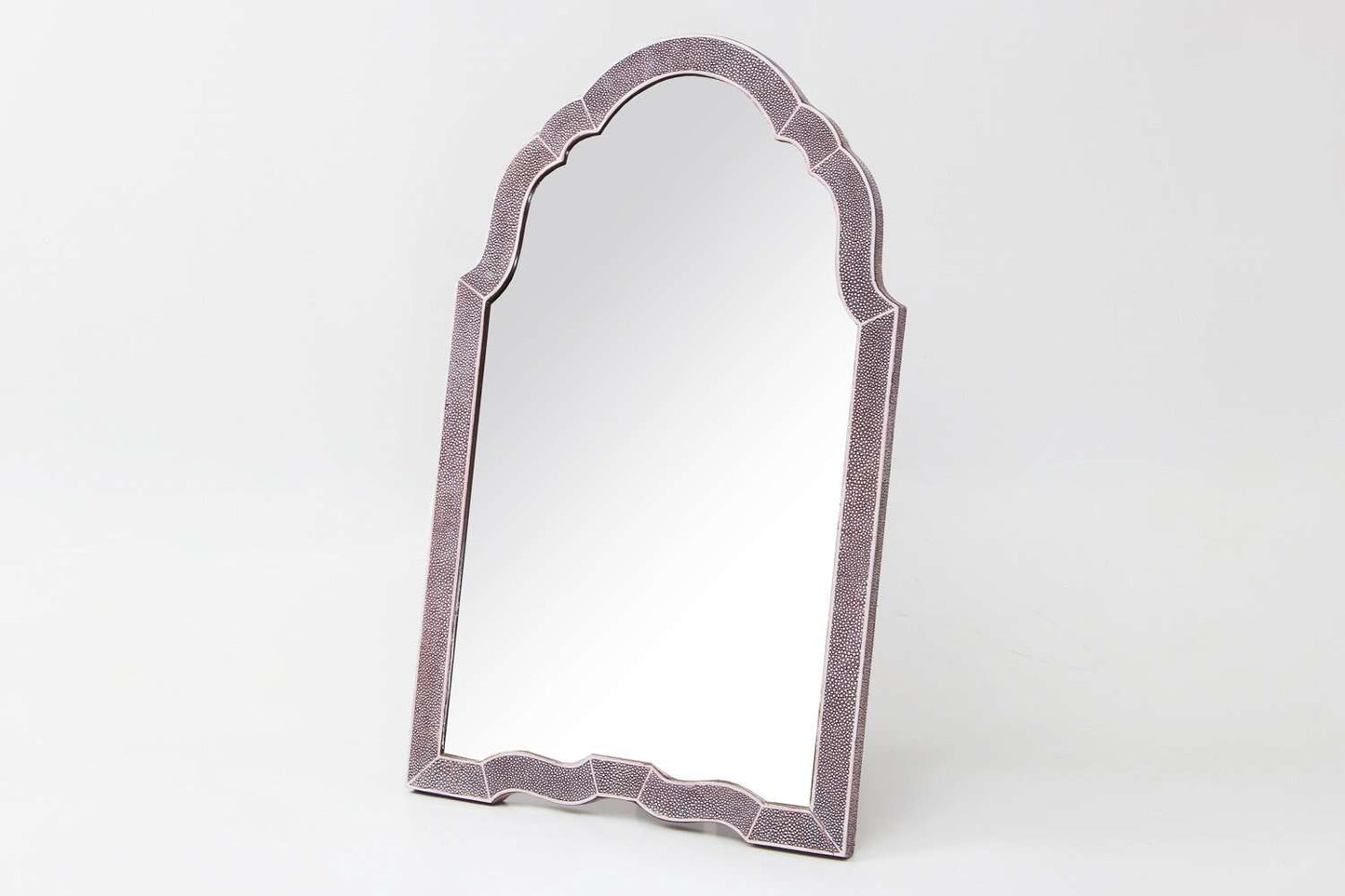 Arden Dressing Table Mirror in Mulberry Shagreen