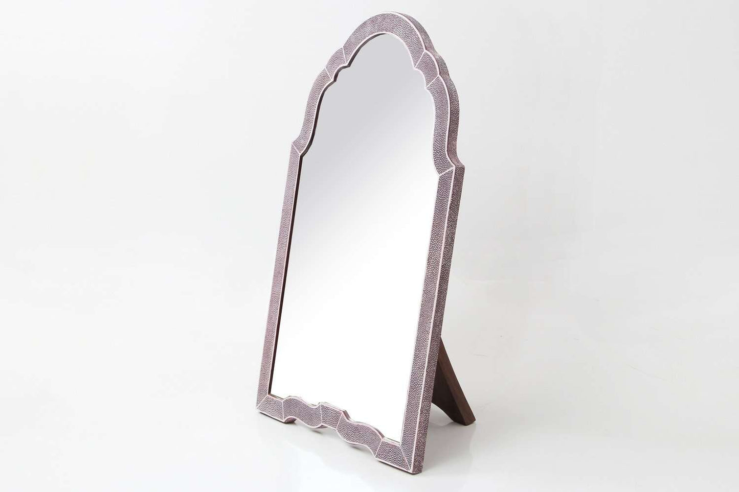 Arden Dressing Table Mirror in Mulberry Shagreen
