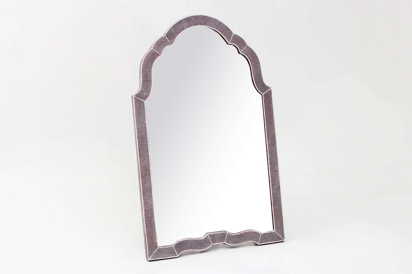 Arden Dressing Table Mirror in Mulberry Shagreen