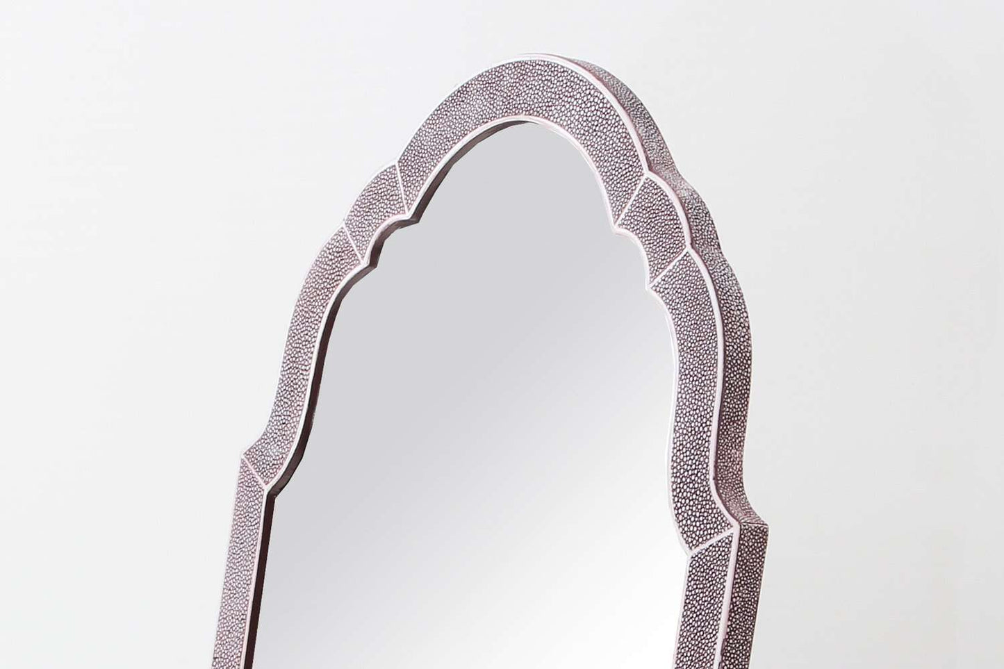 Arden Dressing Table Mirror in Mulberry Shagreen