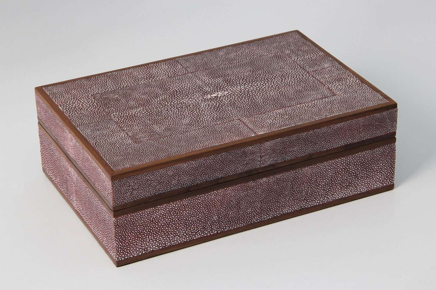 Jewelry box faux shagreen Handmade jewellery box