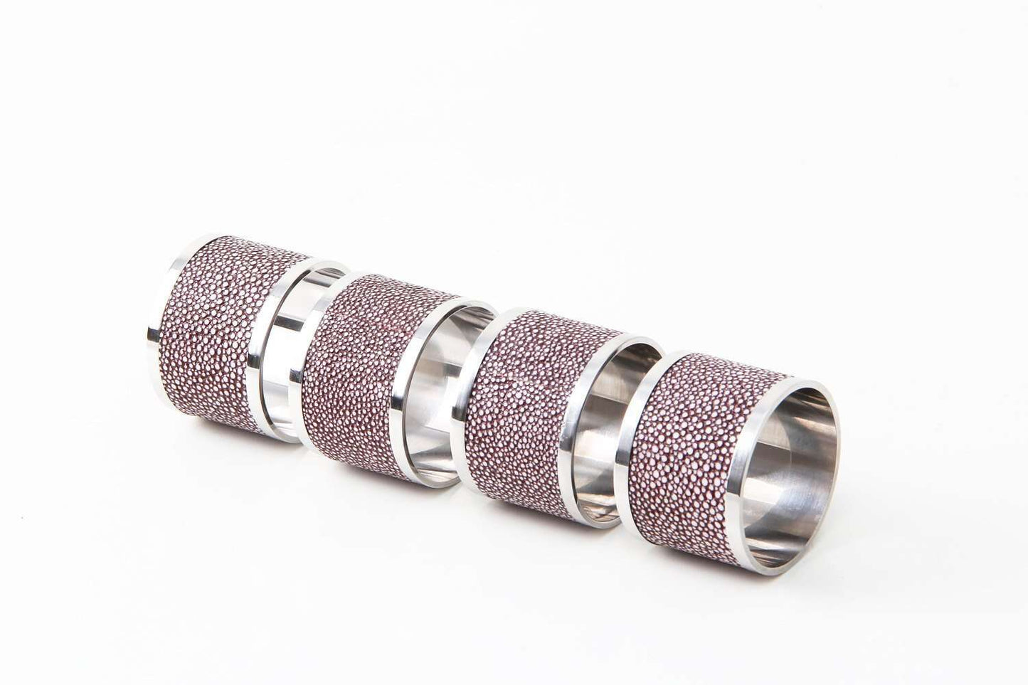 Napkin rings Mulberry shagreen napkin rings