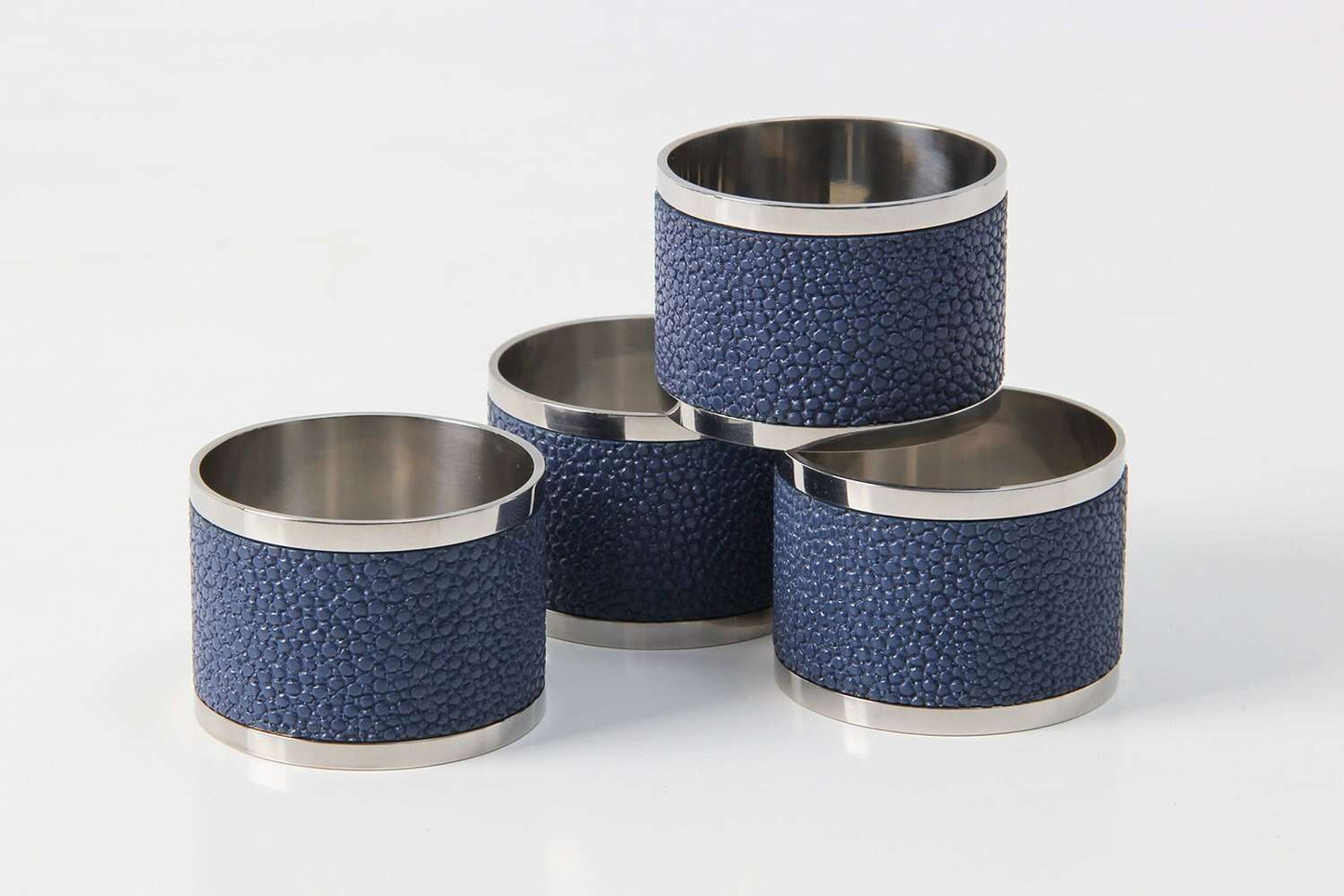 Napkin rings Forwood Design Blue Shagreen napkin rings