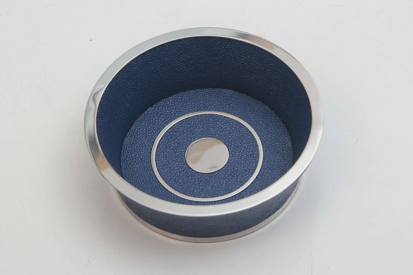 wine coaster modern Blue Shagreen wine coaster