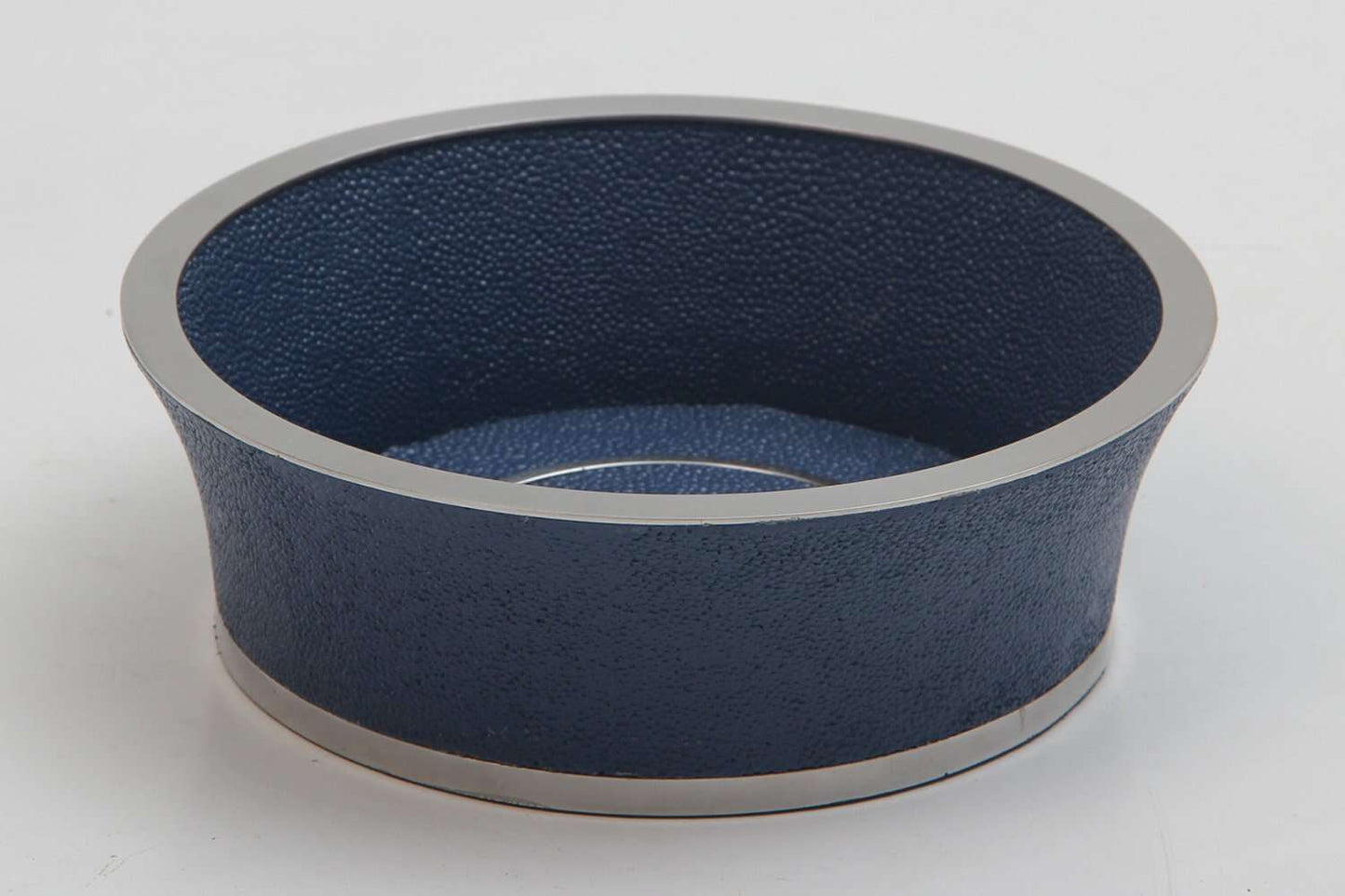 Wine Bottle Coaster in Nile Blue Shagreen