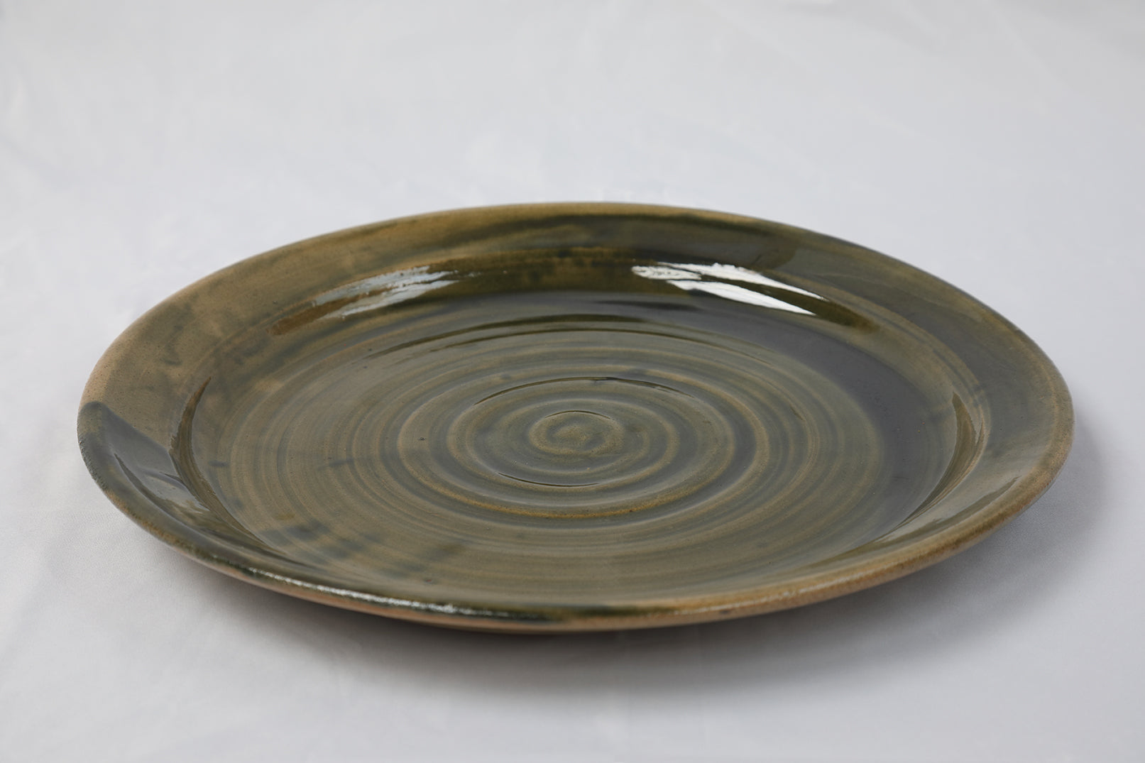 hand crafted Persian-Green-Serving-plate