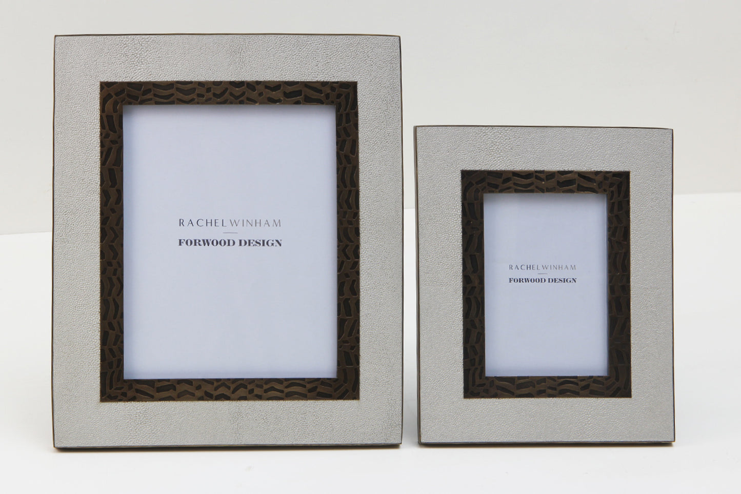 photo frame chic white shagreen photo frames