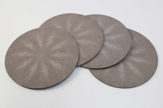 Place mats Set 4 placemats Dune shagreen place mats