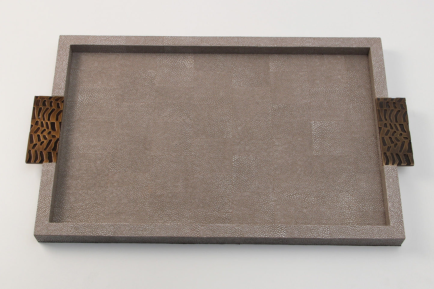 Drinks tray serving tray luxury Dune shagreen drinks tray