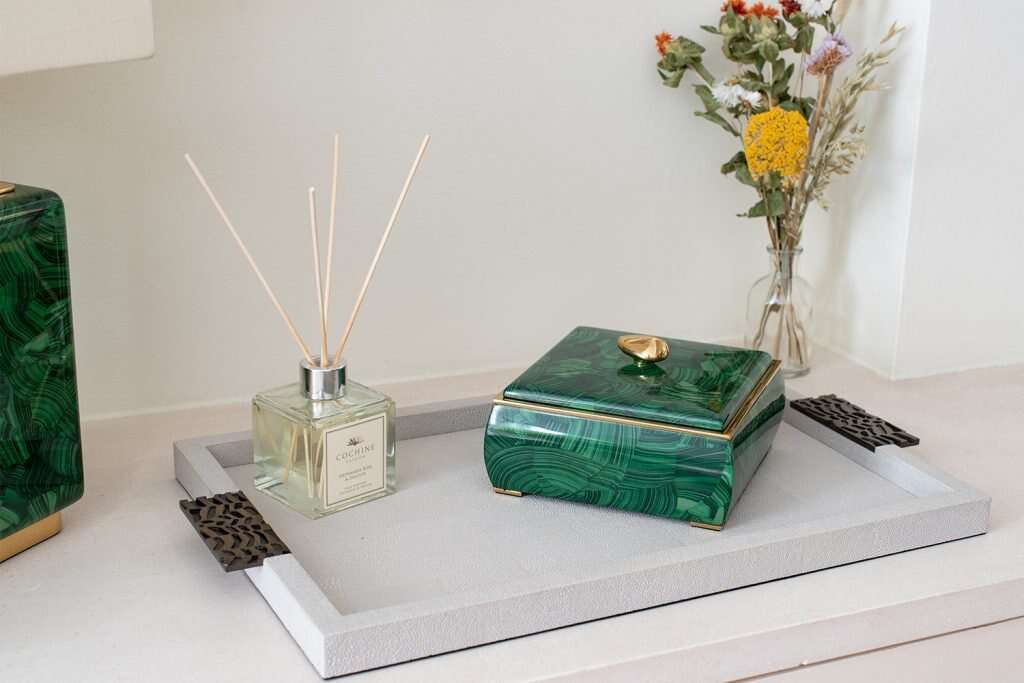 Trinket box Jewelry box malachite box