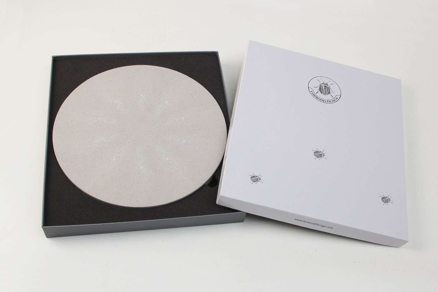Placemats Forwood Design white shagreen placemats