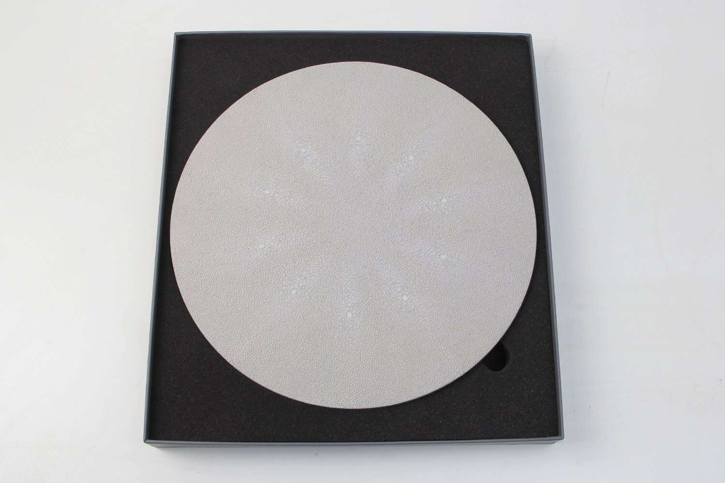 Rachel Winham's White Shagreen Placemats