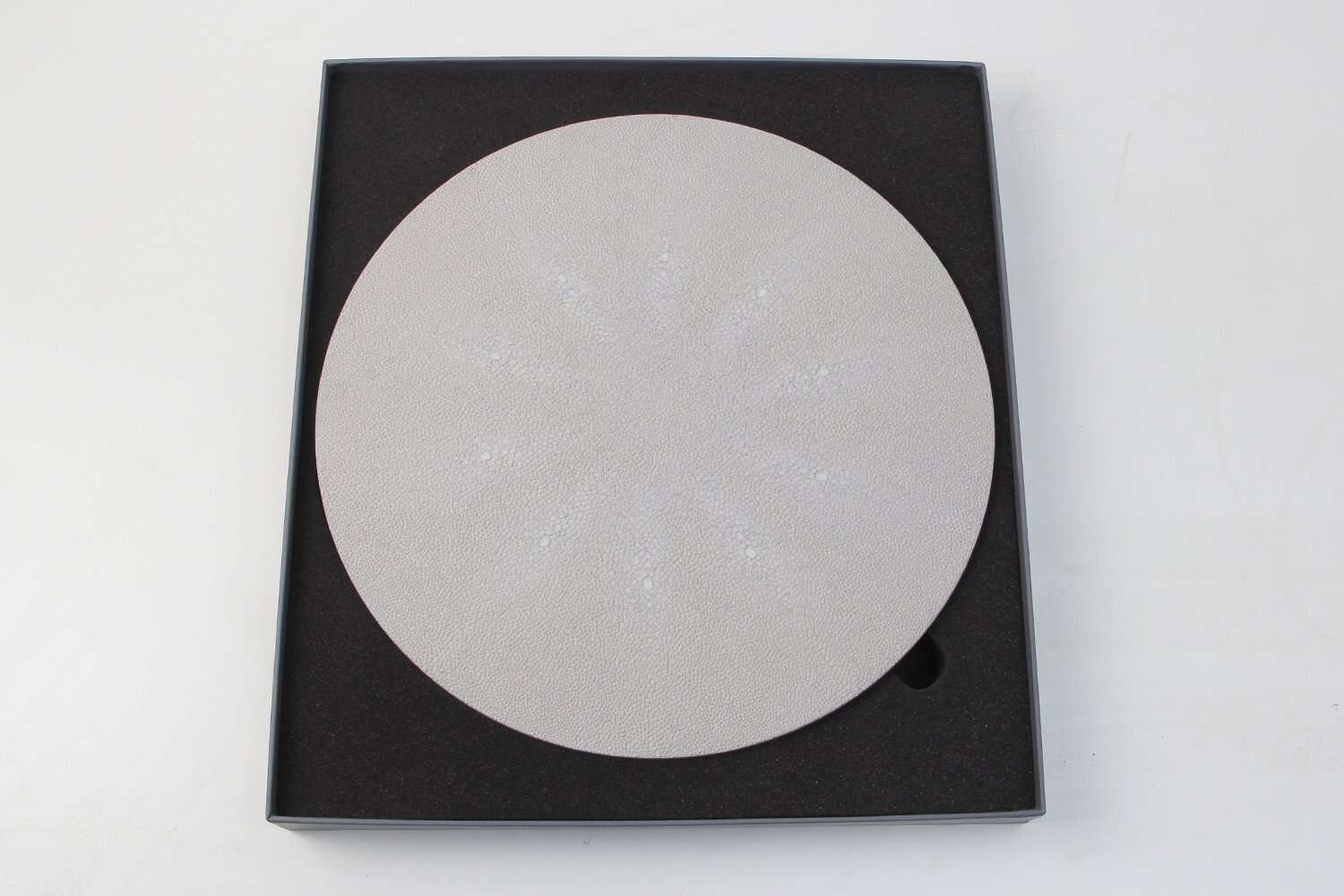 Placemats white shagreen place mats set 4