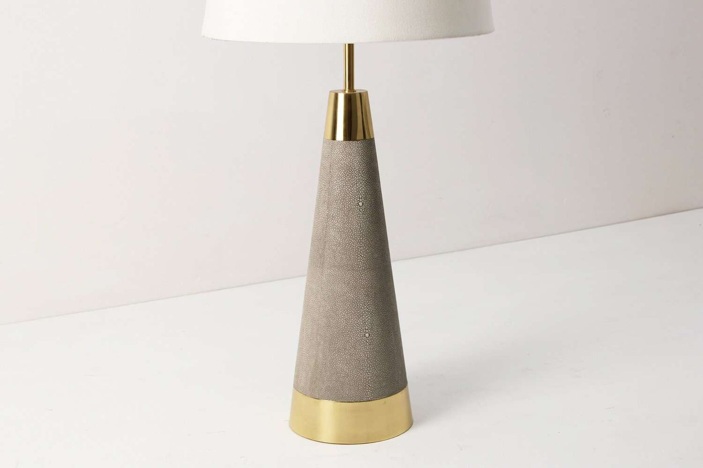 Sabina Table Lamp in Barley Shagreen