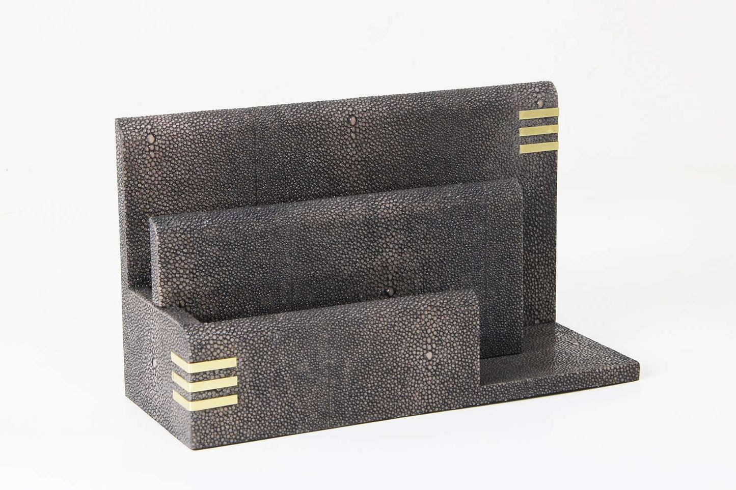 Letter rack Shagreen letter rack letter organiser