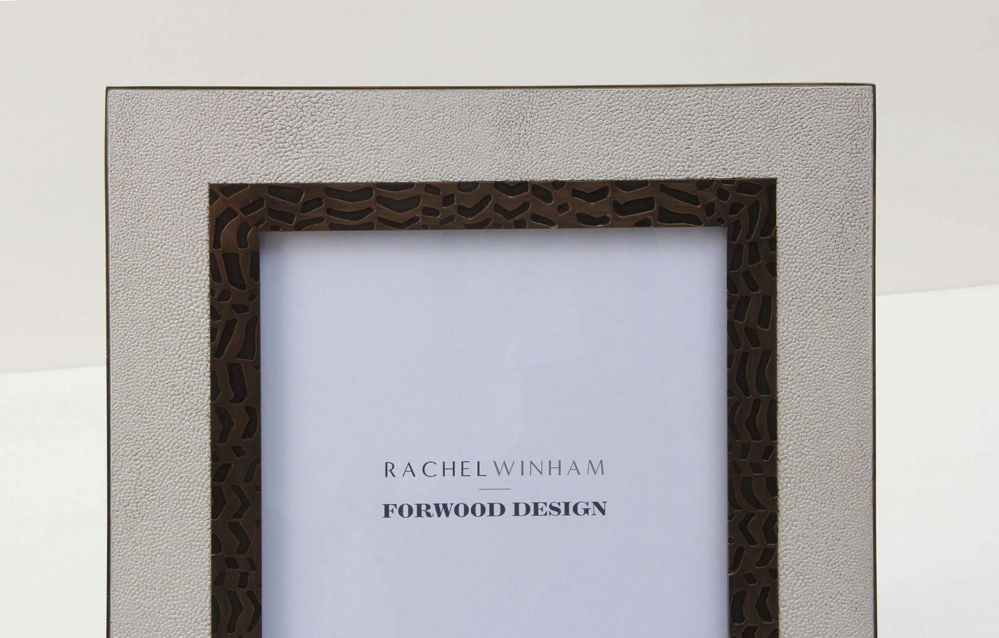 White photo frame white shagreen picture frame