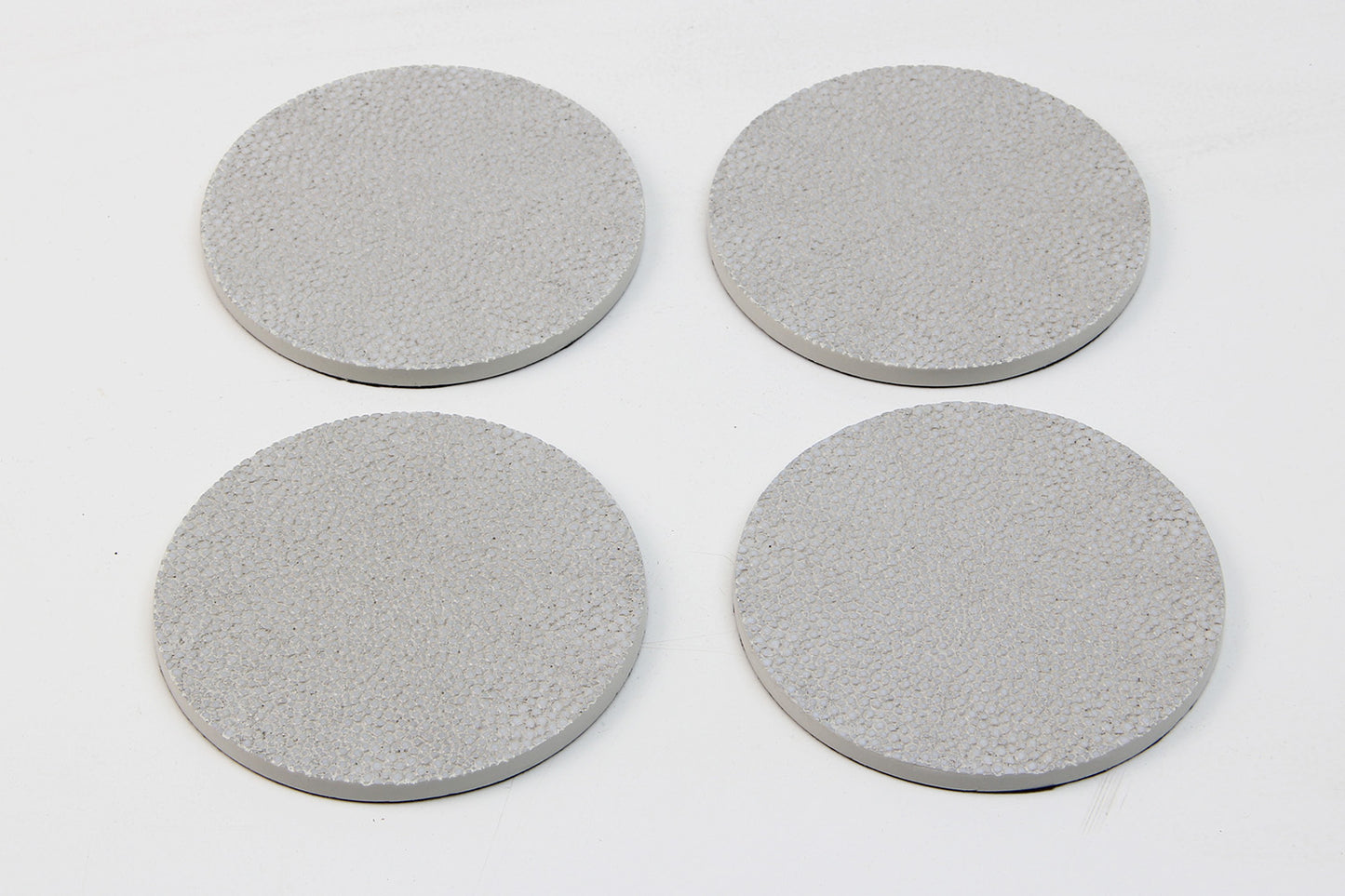 coasters white shagreen coasters set 4
