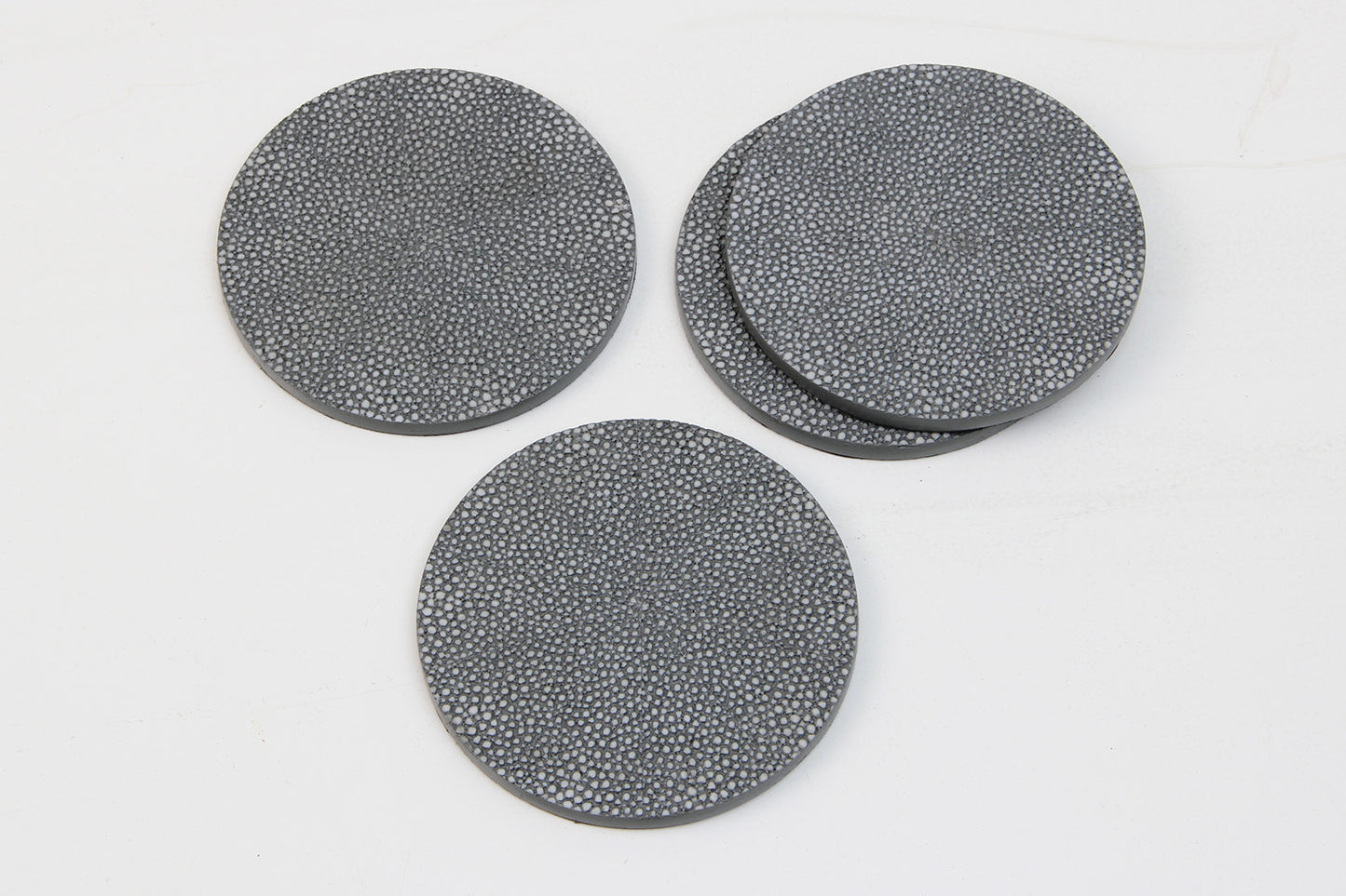 Coasters green unique Shagreen coasters drinks coasters