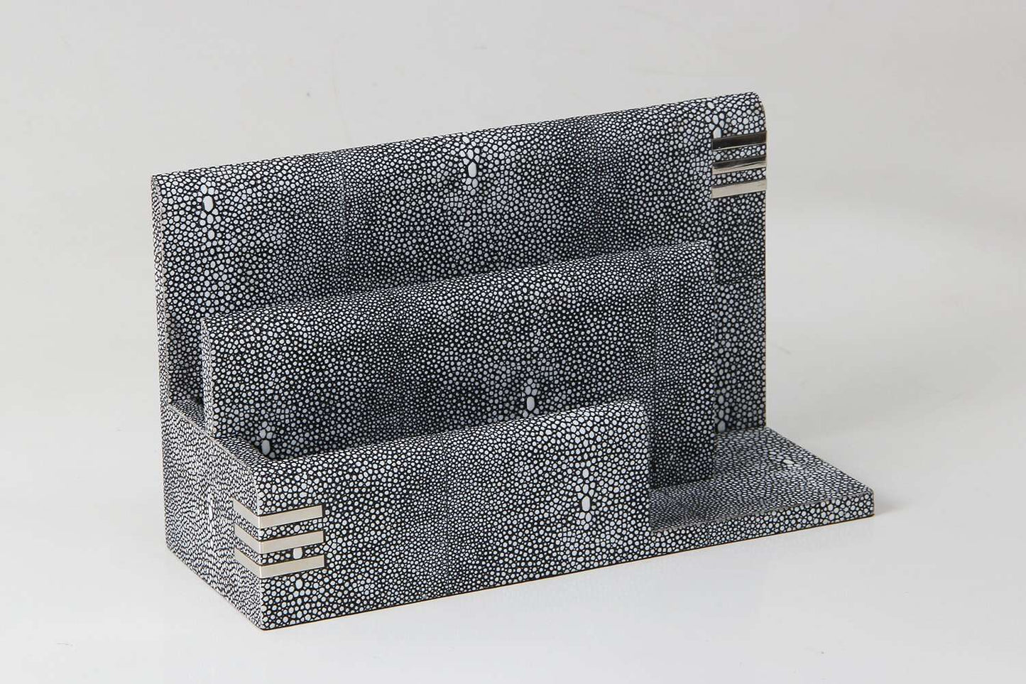 Gorgeous shagreen letter rack Desk organizer