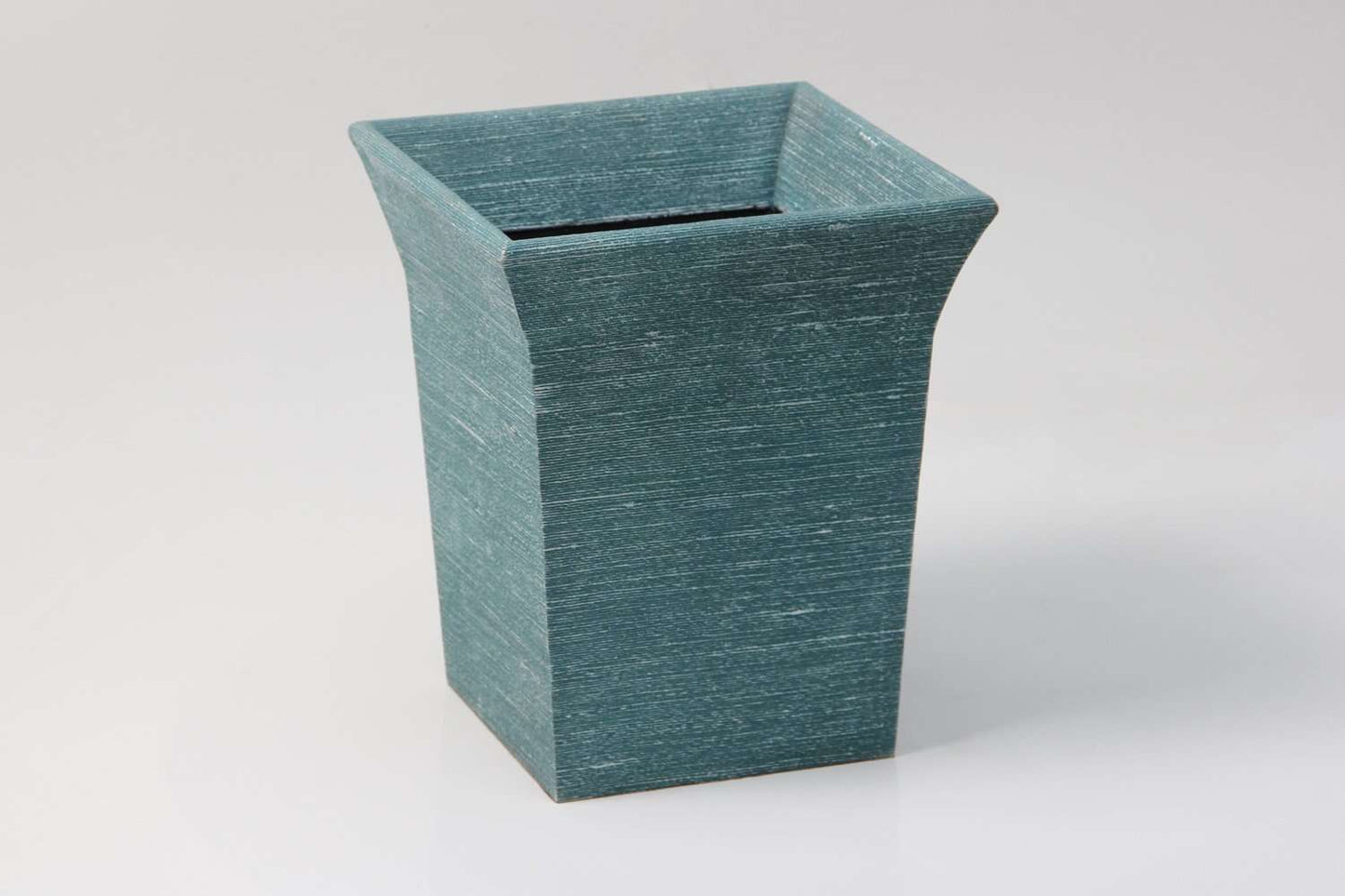 Waste paper bin luxury Teal silk waste paper bin