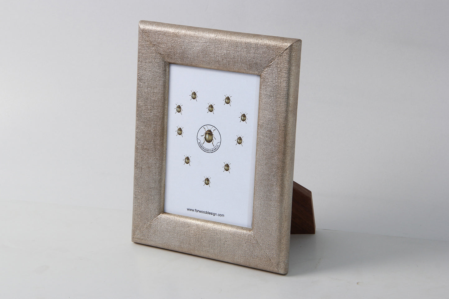 photo frame silver linen photo frame 7 x 5