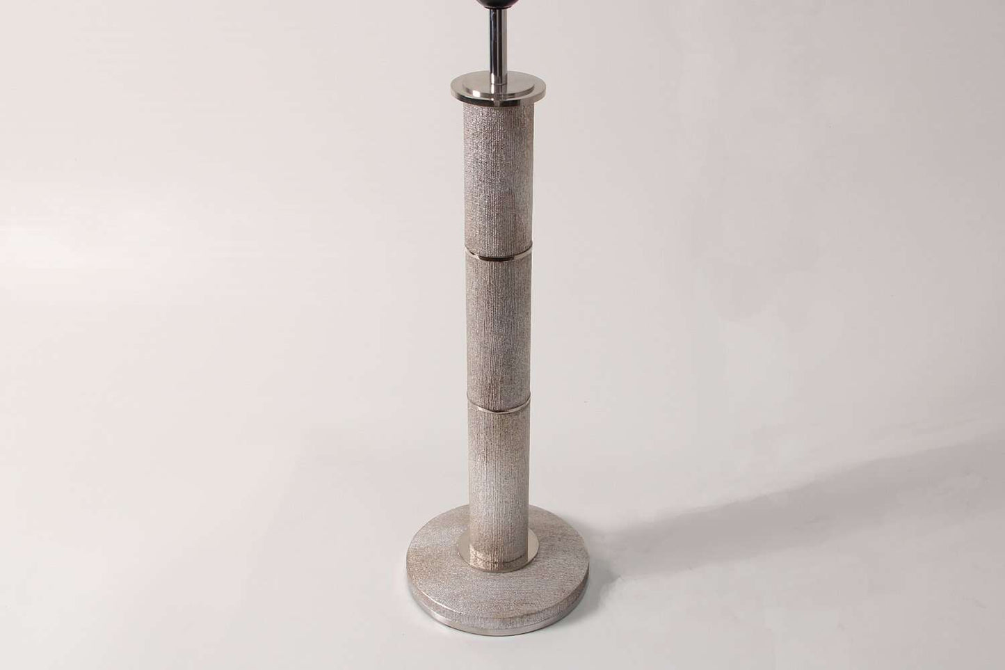 Desk lamp Silver silk desk lamp Silk hall lamp