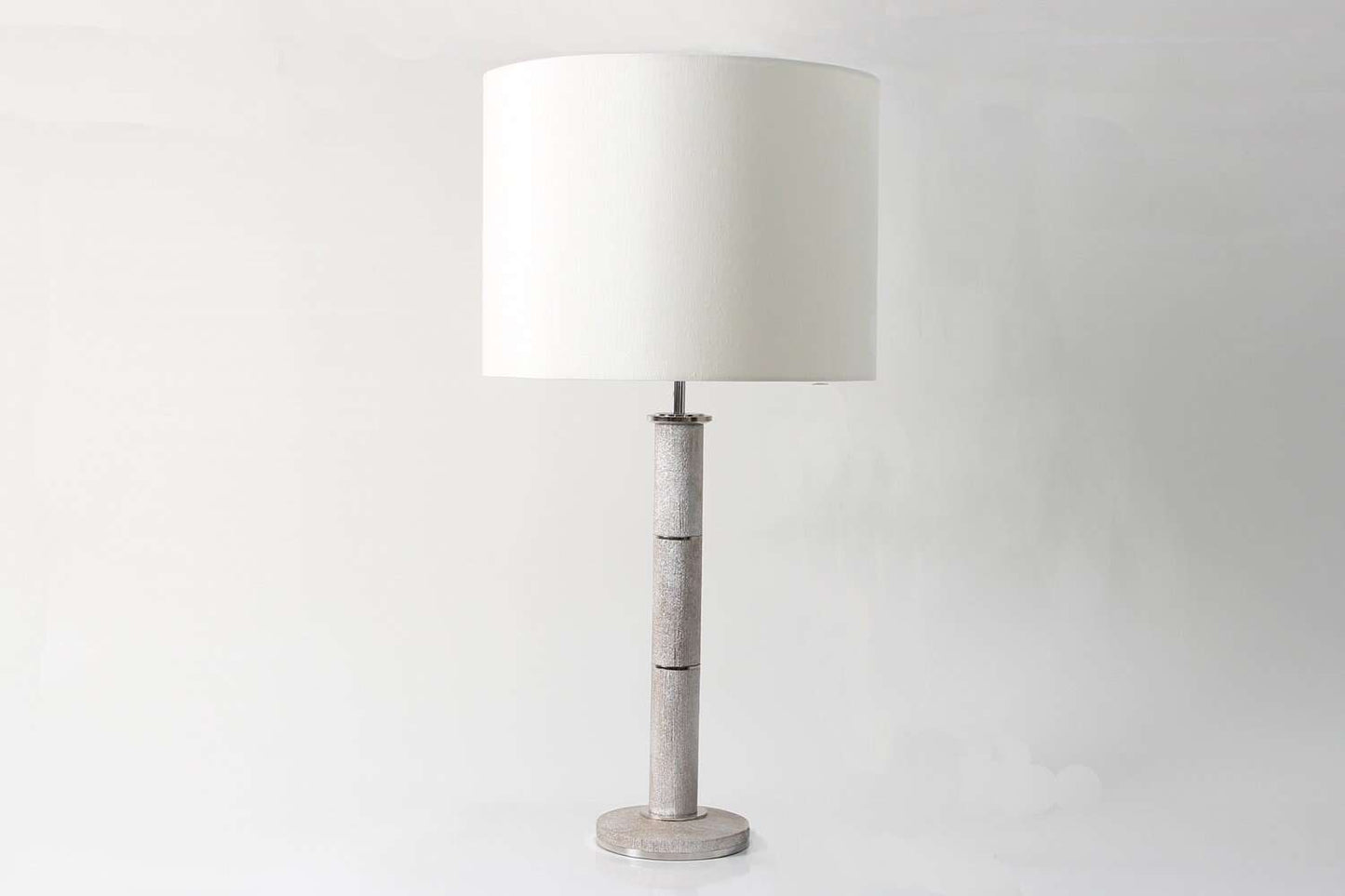 Desk lamp chic Silver desk lamp Silk desk lamp