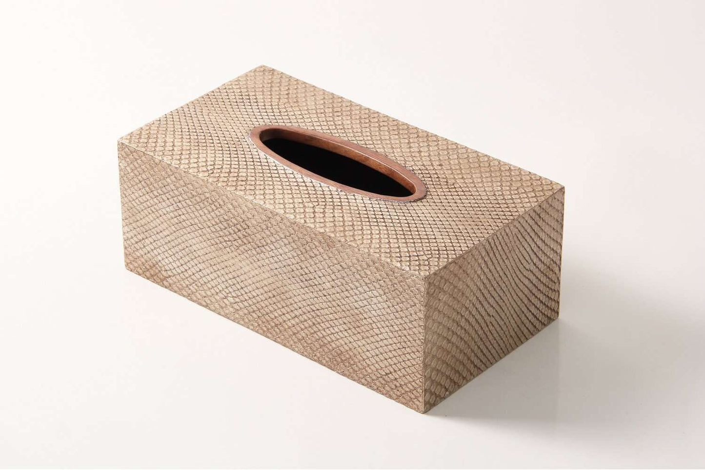 Silver boa tissue box Rectangular tissue box