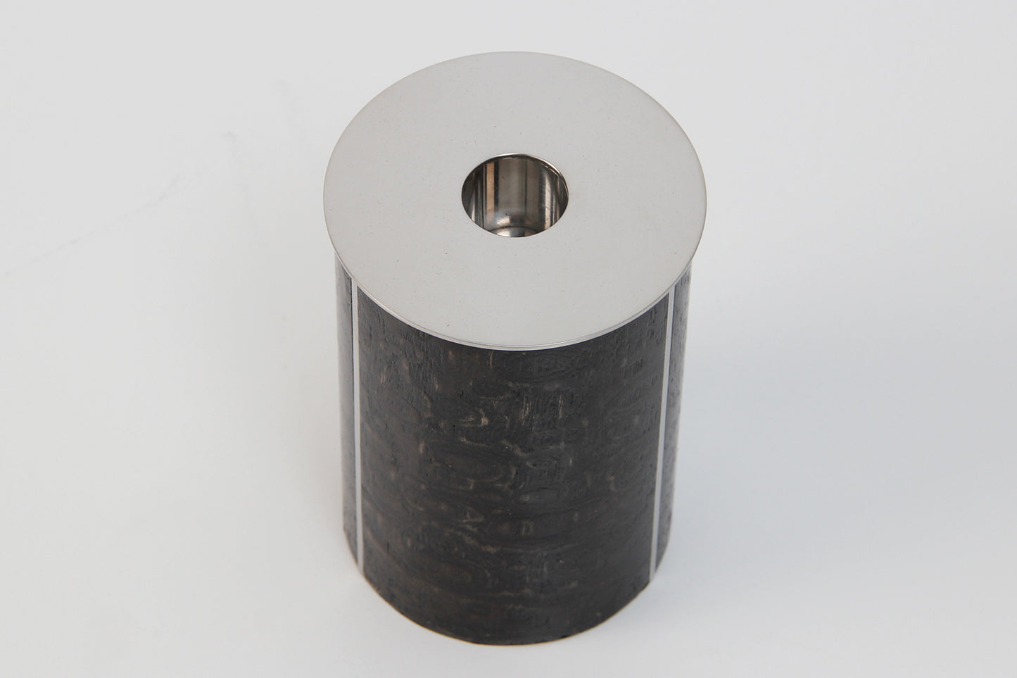 Candle holder in black Tamo ash Modern candle stick holder