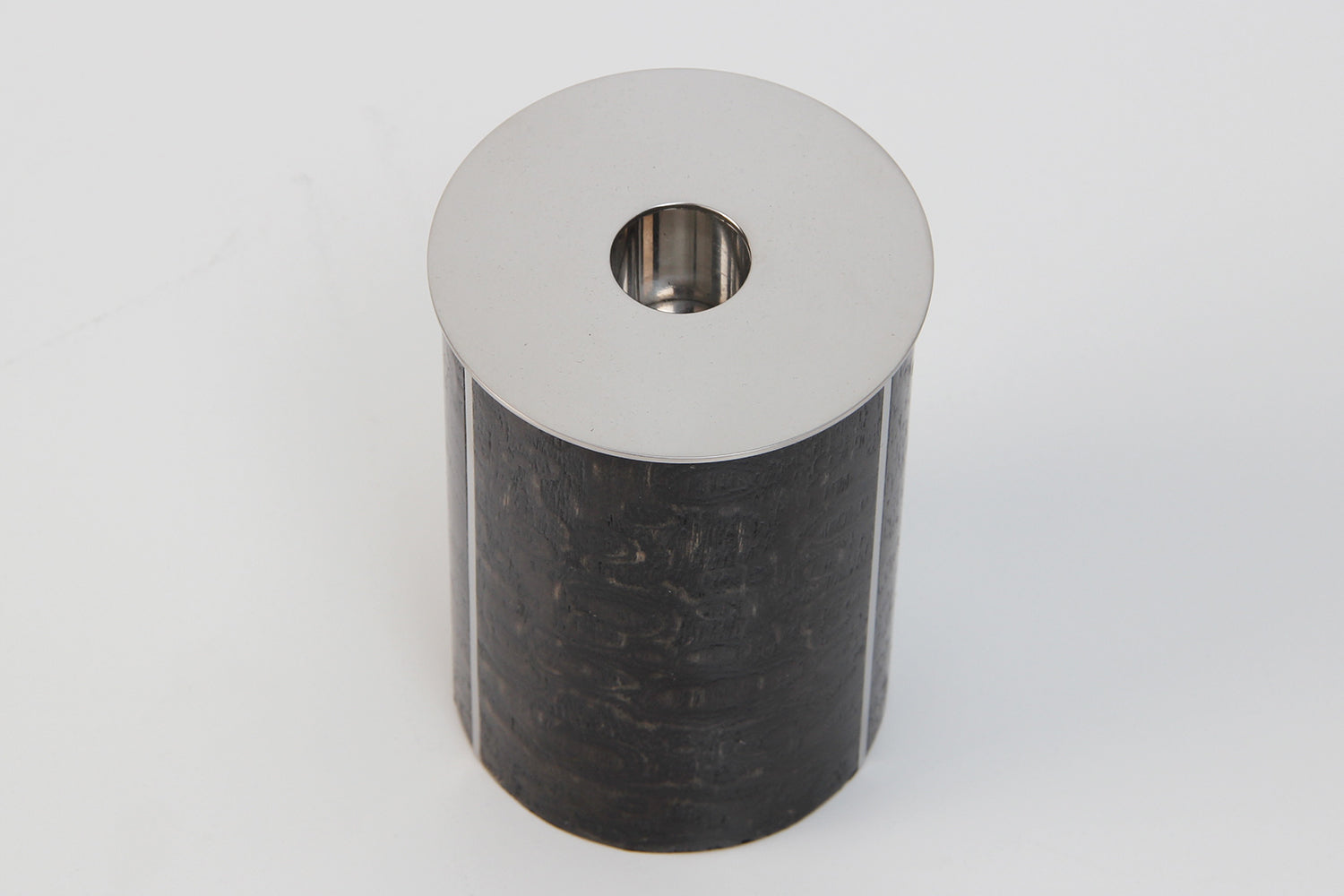 Candle holder in black Tamo ash Modern candle stick holder