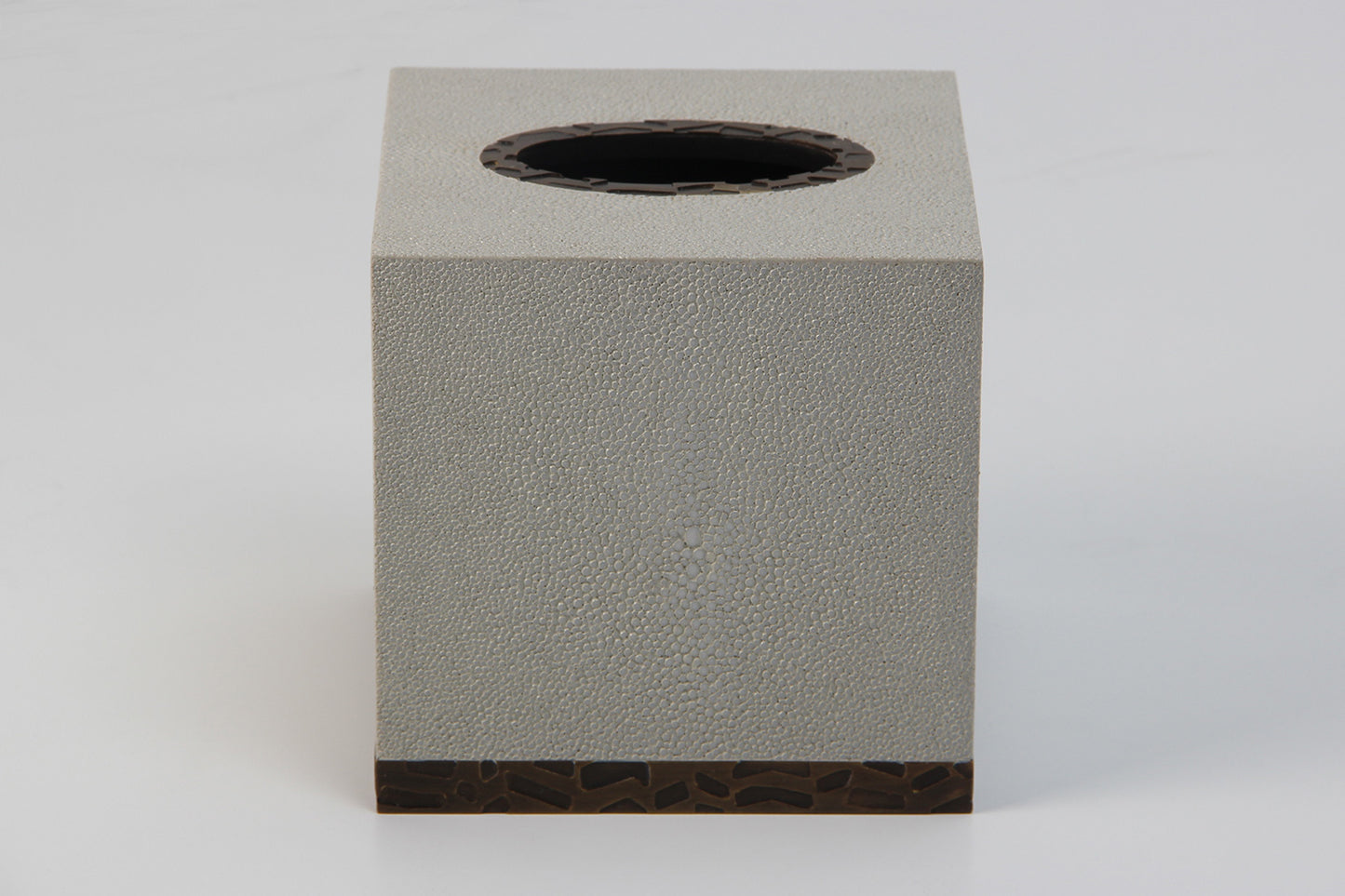 Tissue box Forwood Design white shagreen tissue box