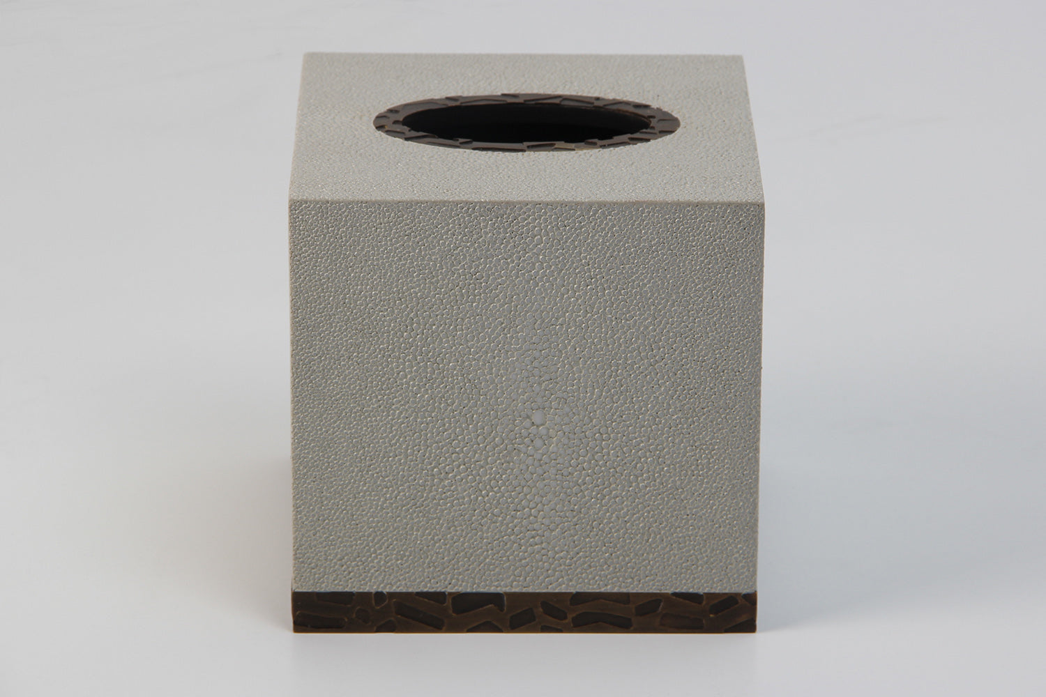 Tissue box Forwood Design white shagreen tissue box