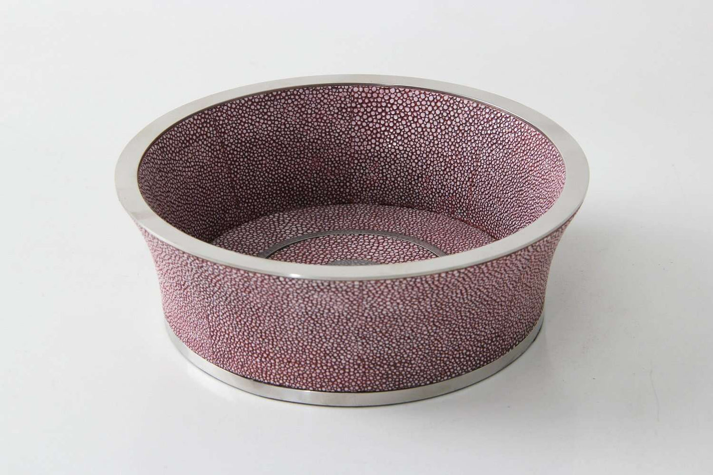Wine coaster luxe Mulberry shagreen wine coaster