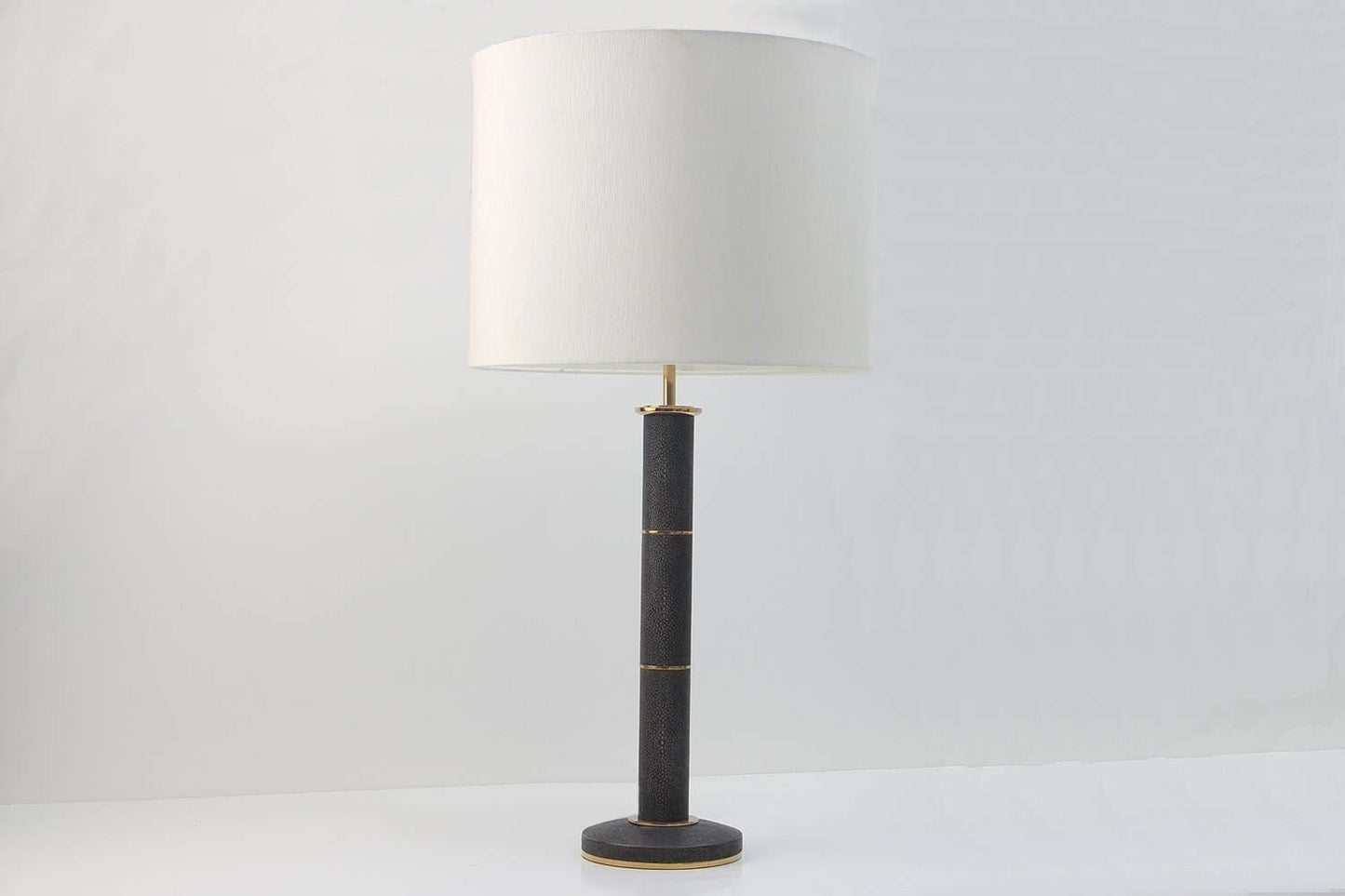 Desk lamp Brown shagreen desk lamp table lamp