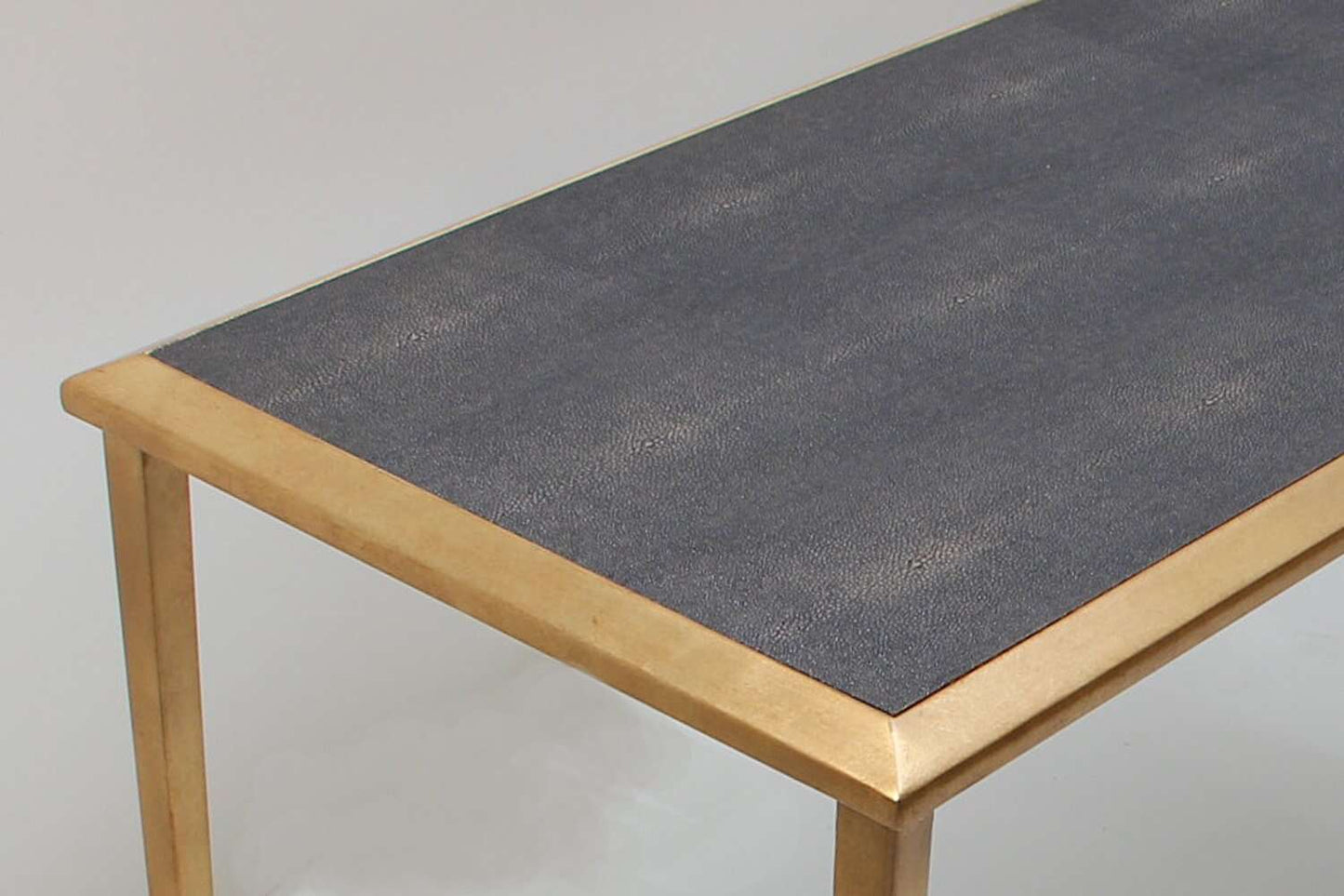 Lamp table brown shagreen side tabe unique lamp table