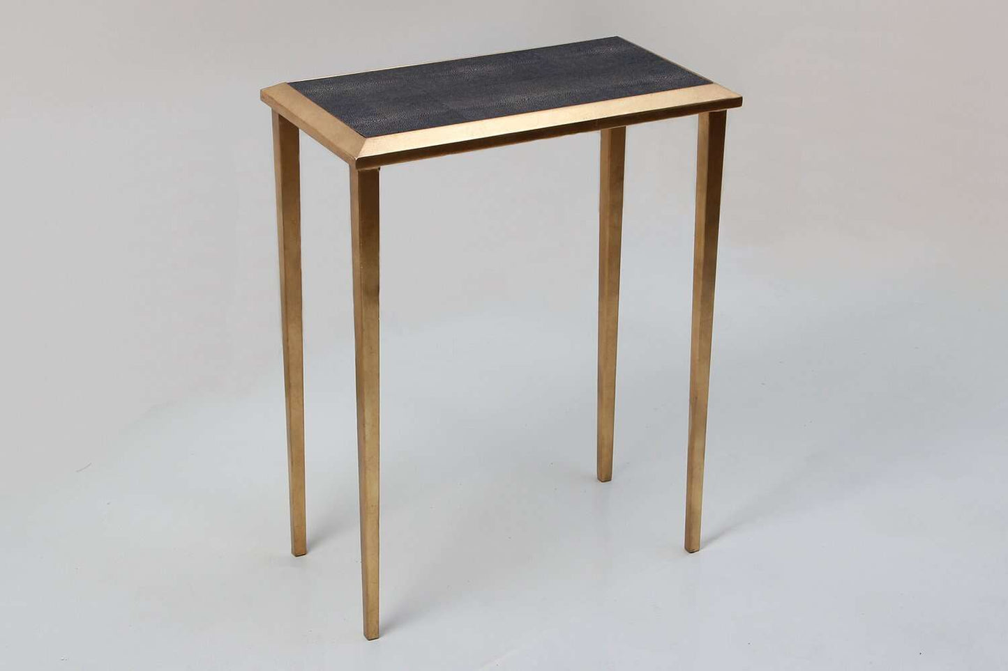 Lamp table brown shagreen lamp tabe bedside table