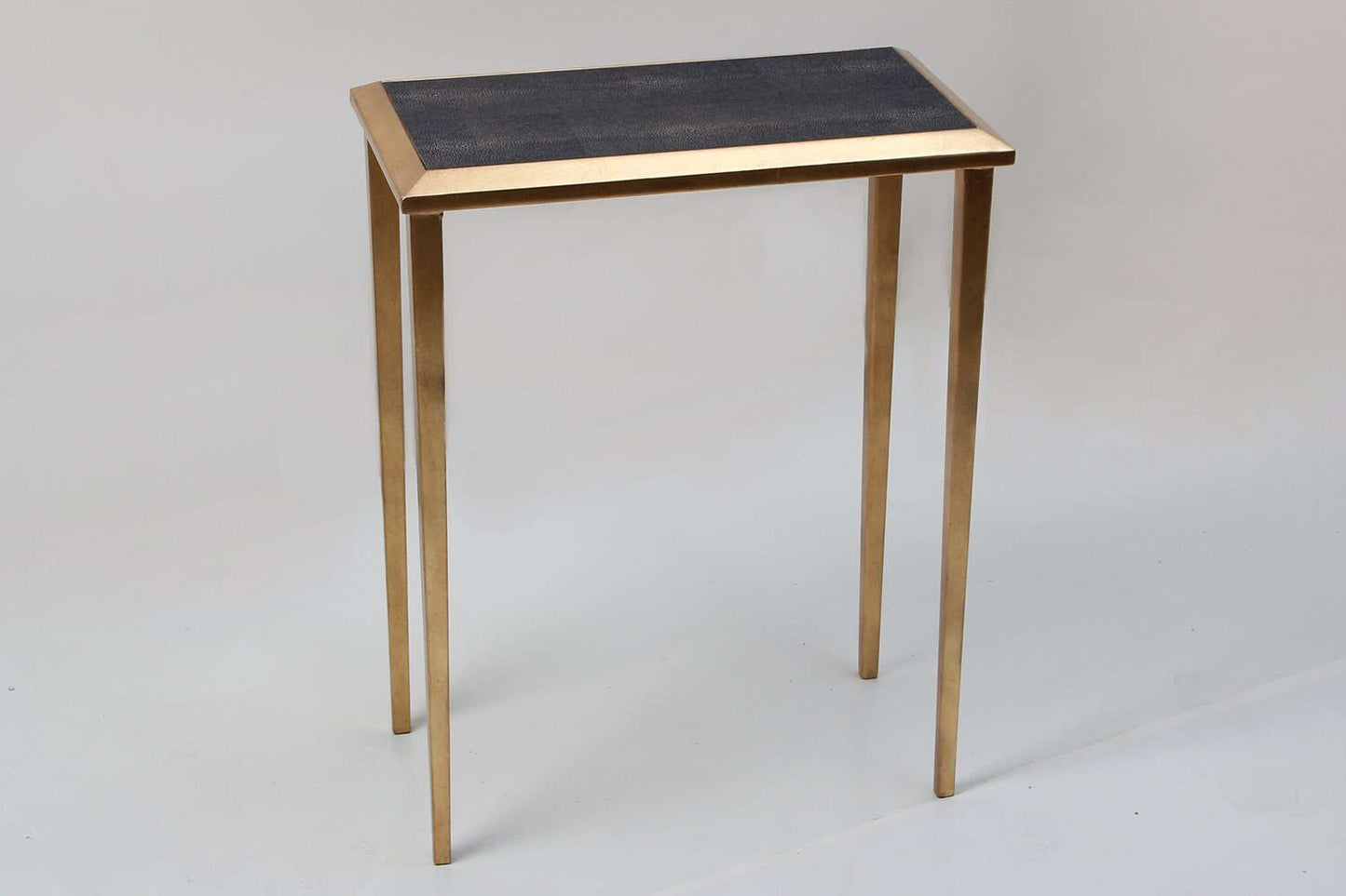 Lamp table brown shagreen lamp tabe side table