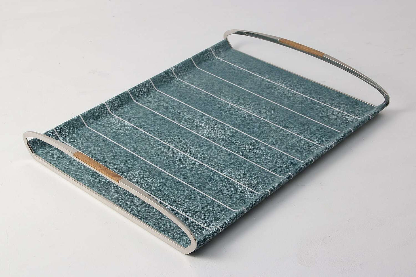 Serving tray shagreen serving tray