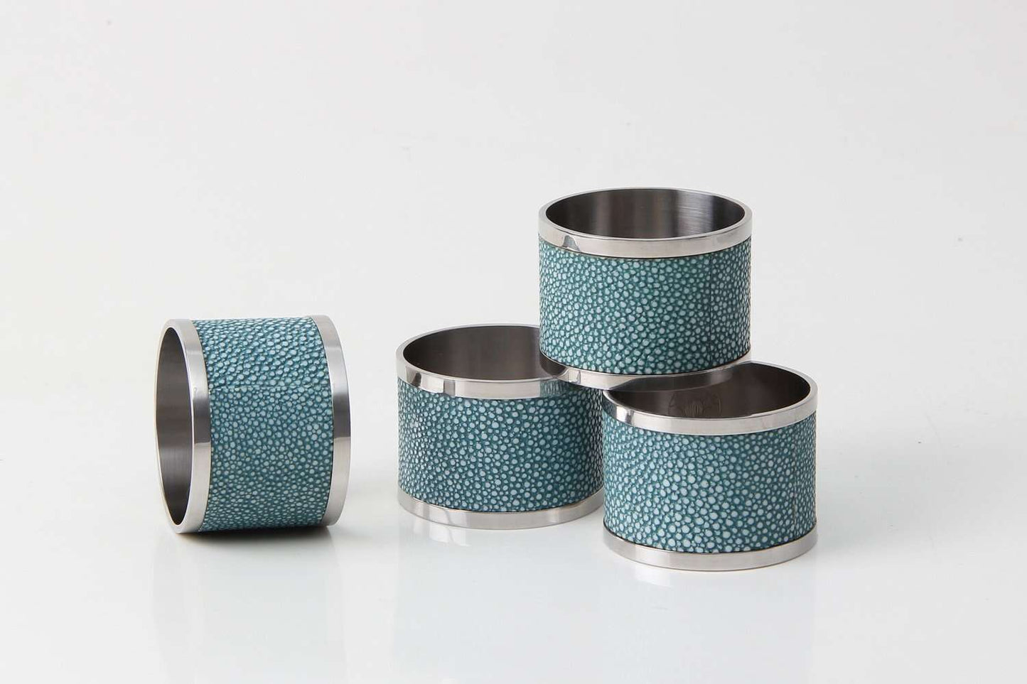 Napkin rings Chic Teal Shagreen napkin rings