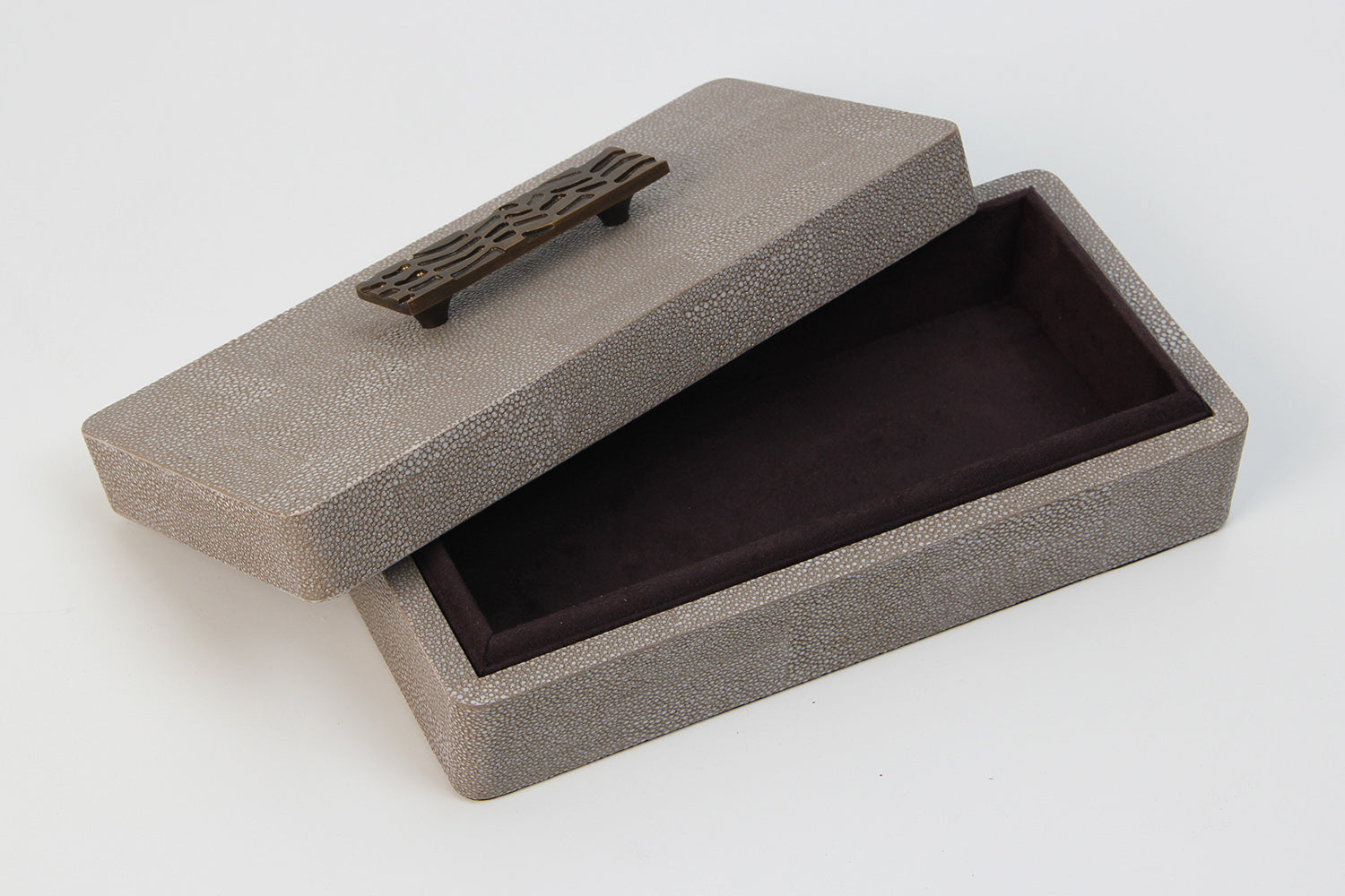 Faux Dune shagreen jewelry box