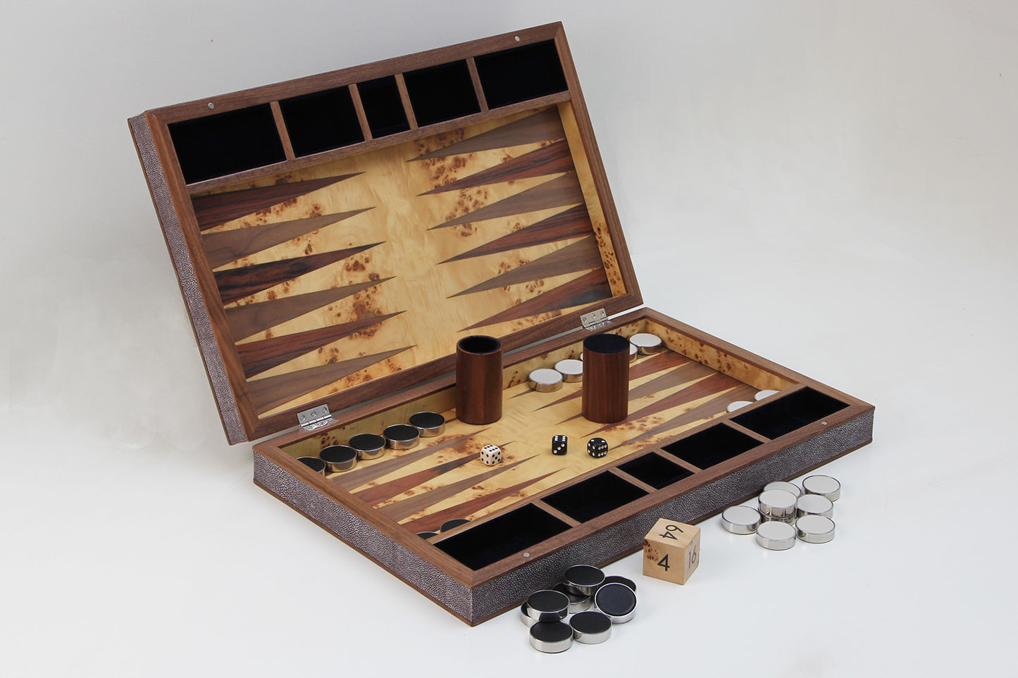 backgammon board shagreen backgammon board