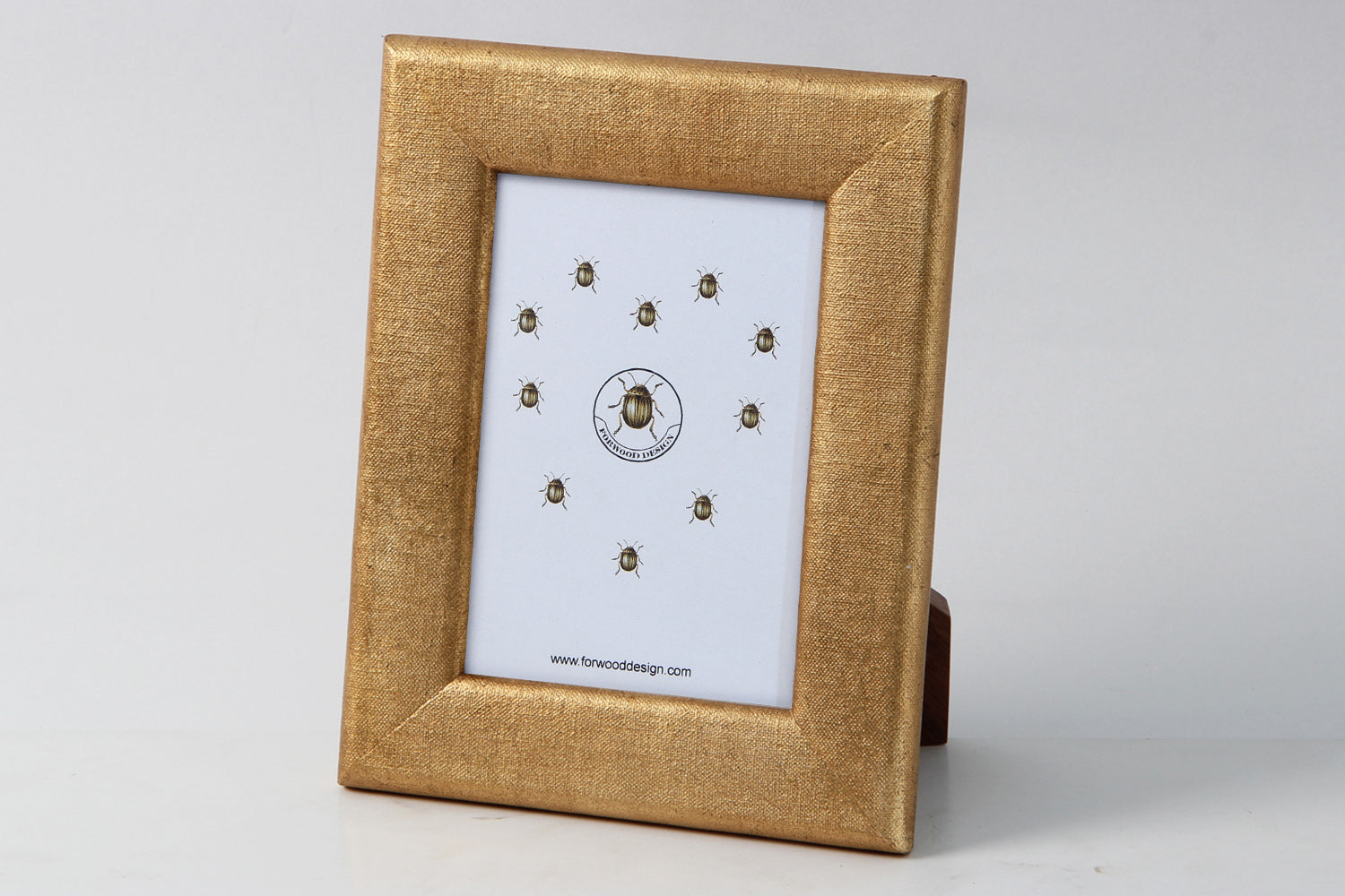 7x5 photo frame Gold linen Forwood Design 7x5 photo frame