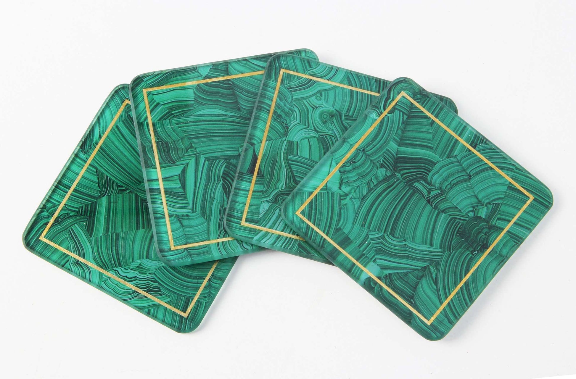 Coasters malachite stone coasters