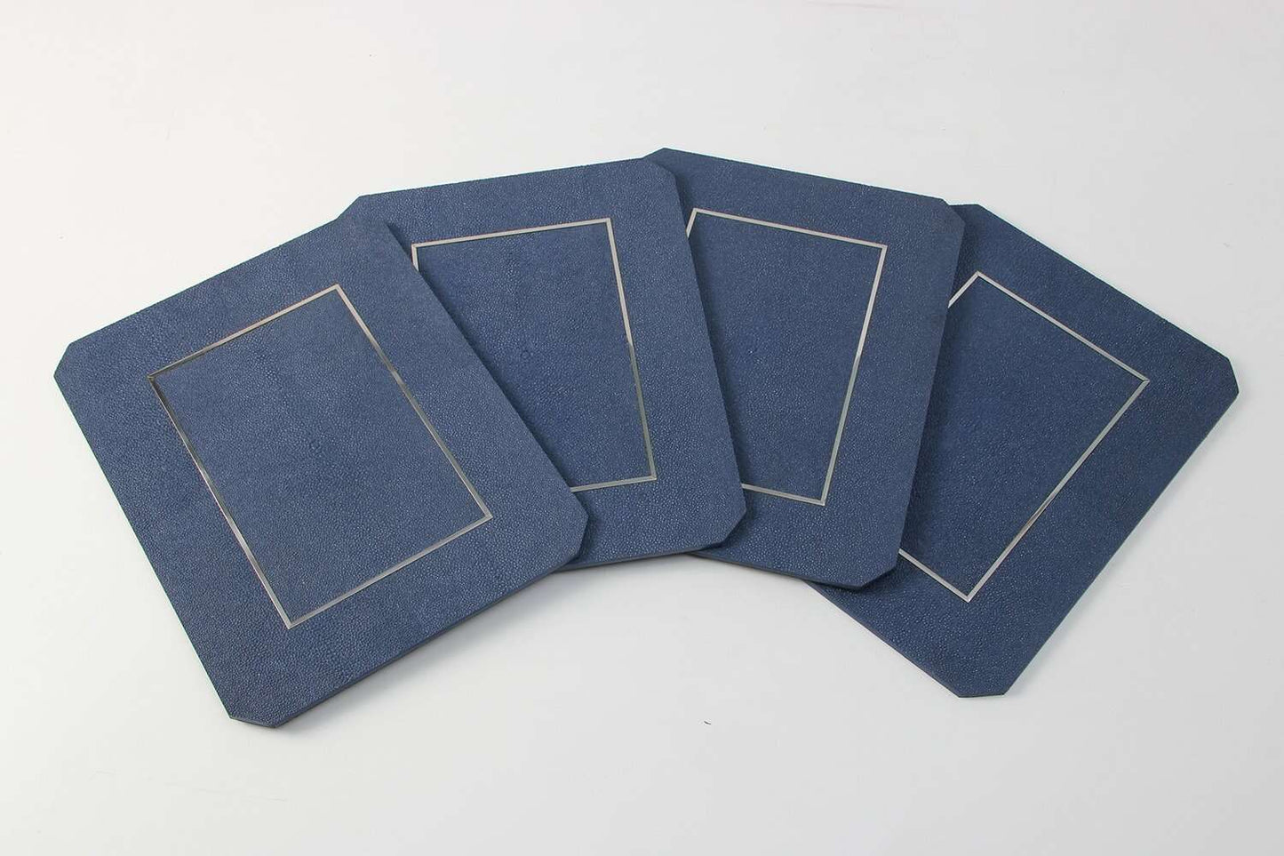 Place mats Blue Shagreen Placemats Set 4