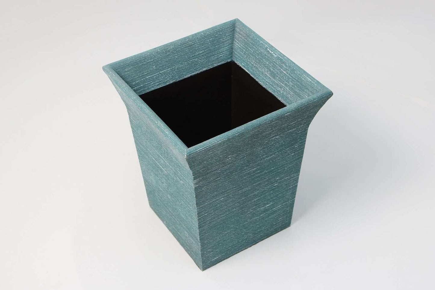 Waste paper bin Forwood Design Teal silk waste paper bin