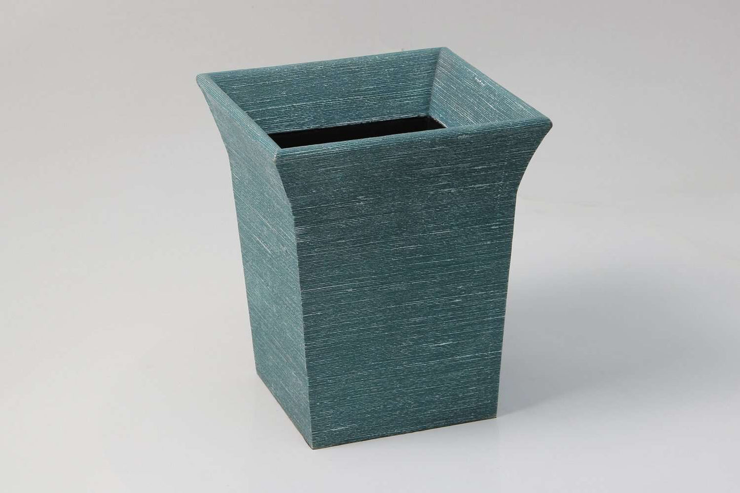 Waste paper bin chic Teal silk waste paper bin