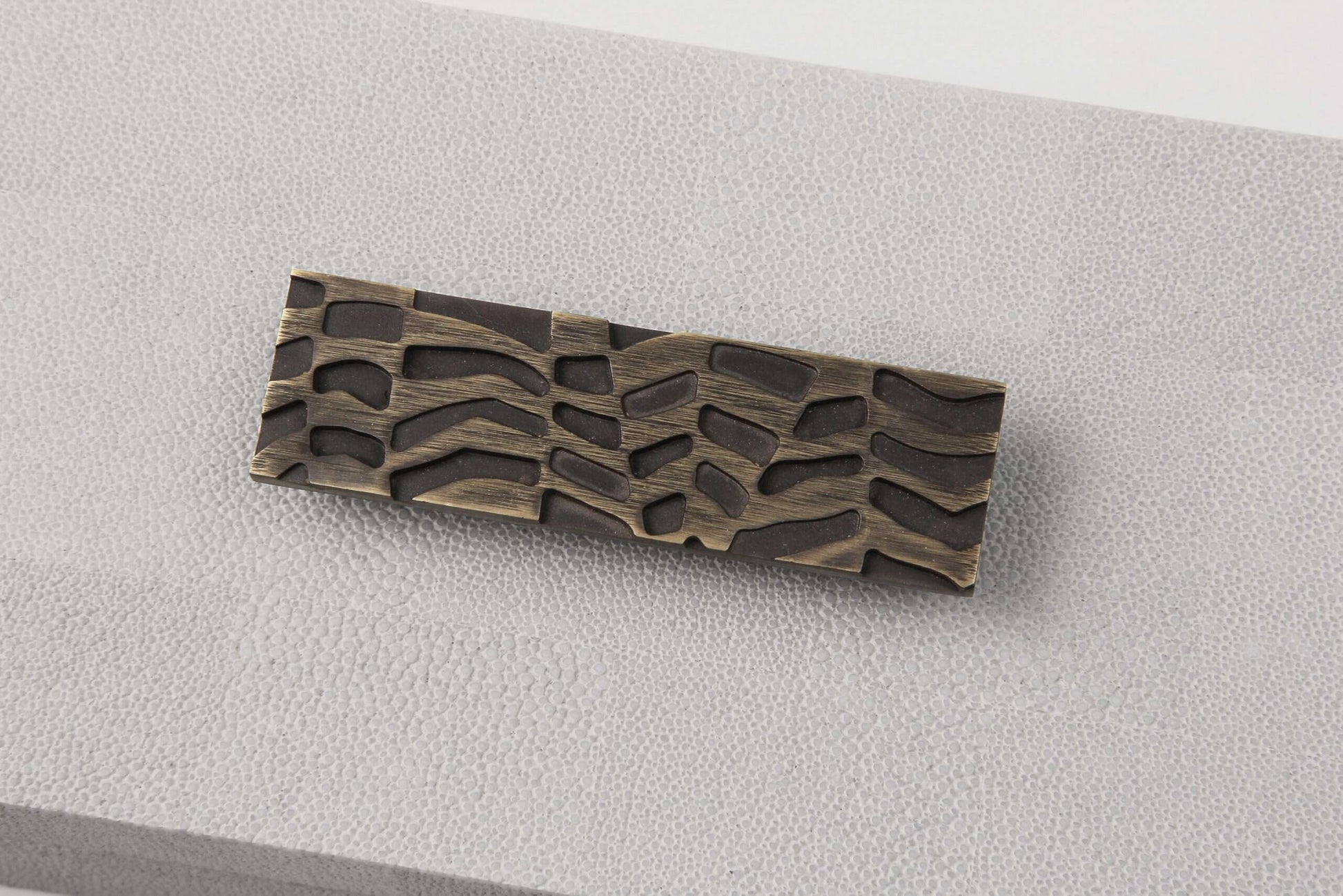 Trinket box remote box chic white shagreen box